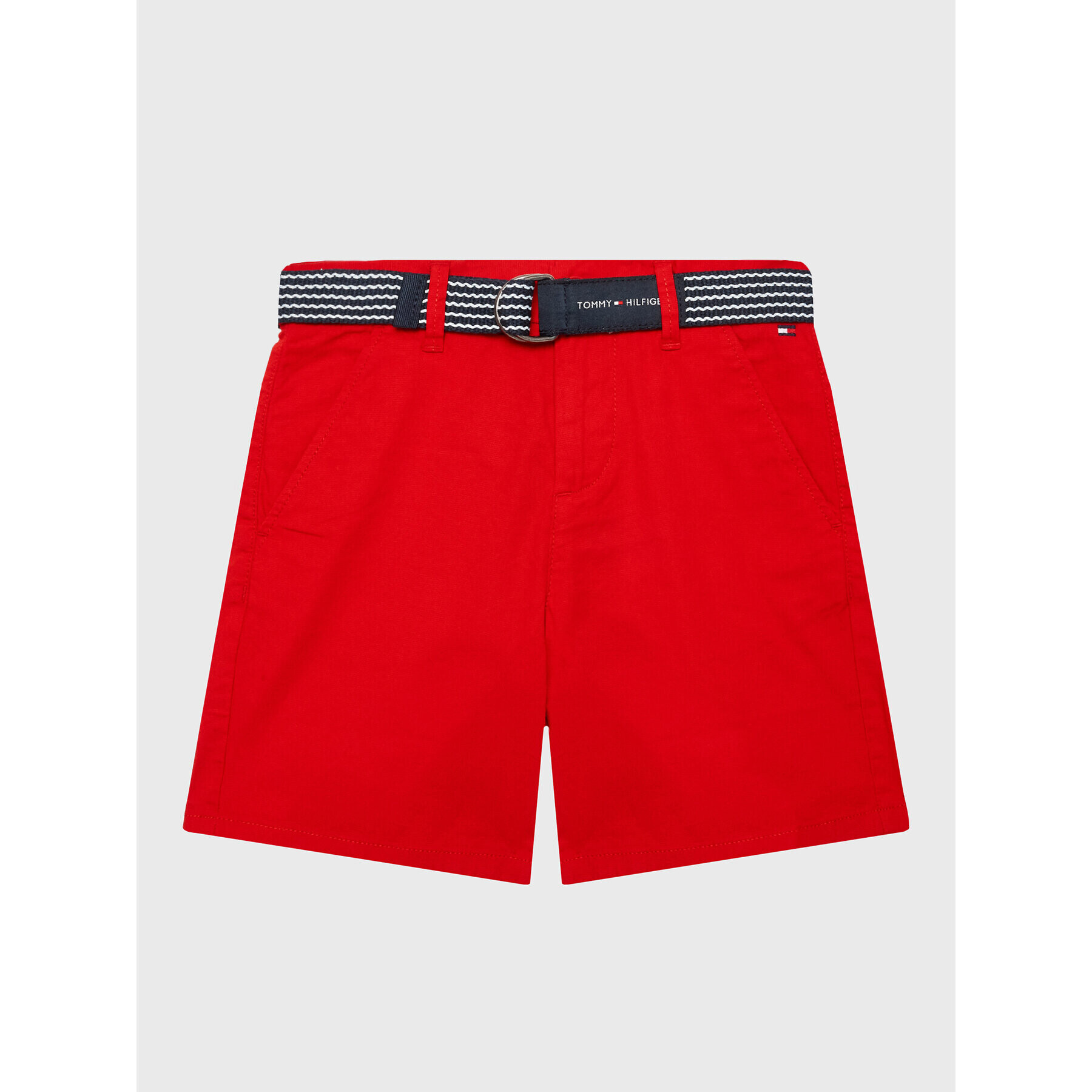 Tommy Hilfiger Bavlnené šortky Essential KB0KB08127 D Červená Slim Fit - Pepit.sk