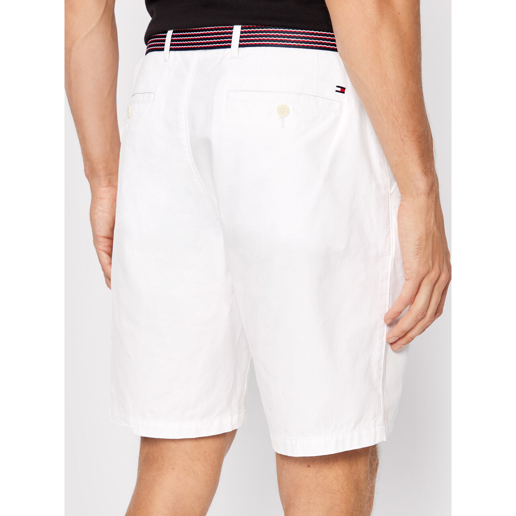 Tommy Hilfiger Bavlnené šortky Harlem MW0MW26620 Biela Relaxed Fit - Pepit.sk