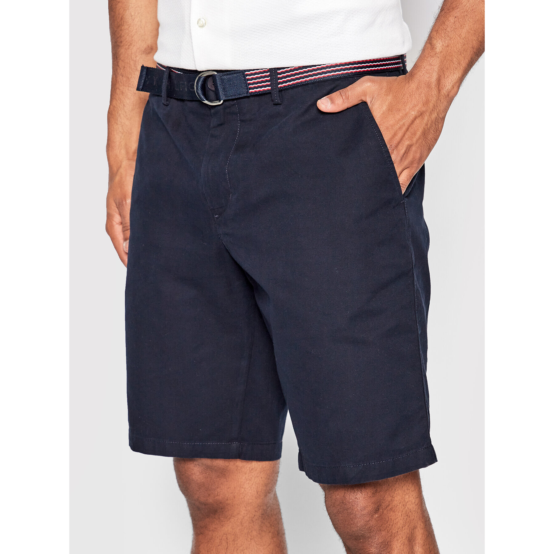 Tommy Hilfiger Bavlnené šortky Harlem MW0MW26620 Tmavomodrá Relaxed Fit - Pepit.sk