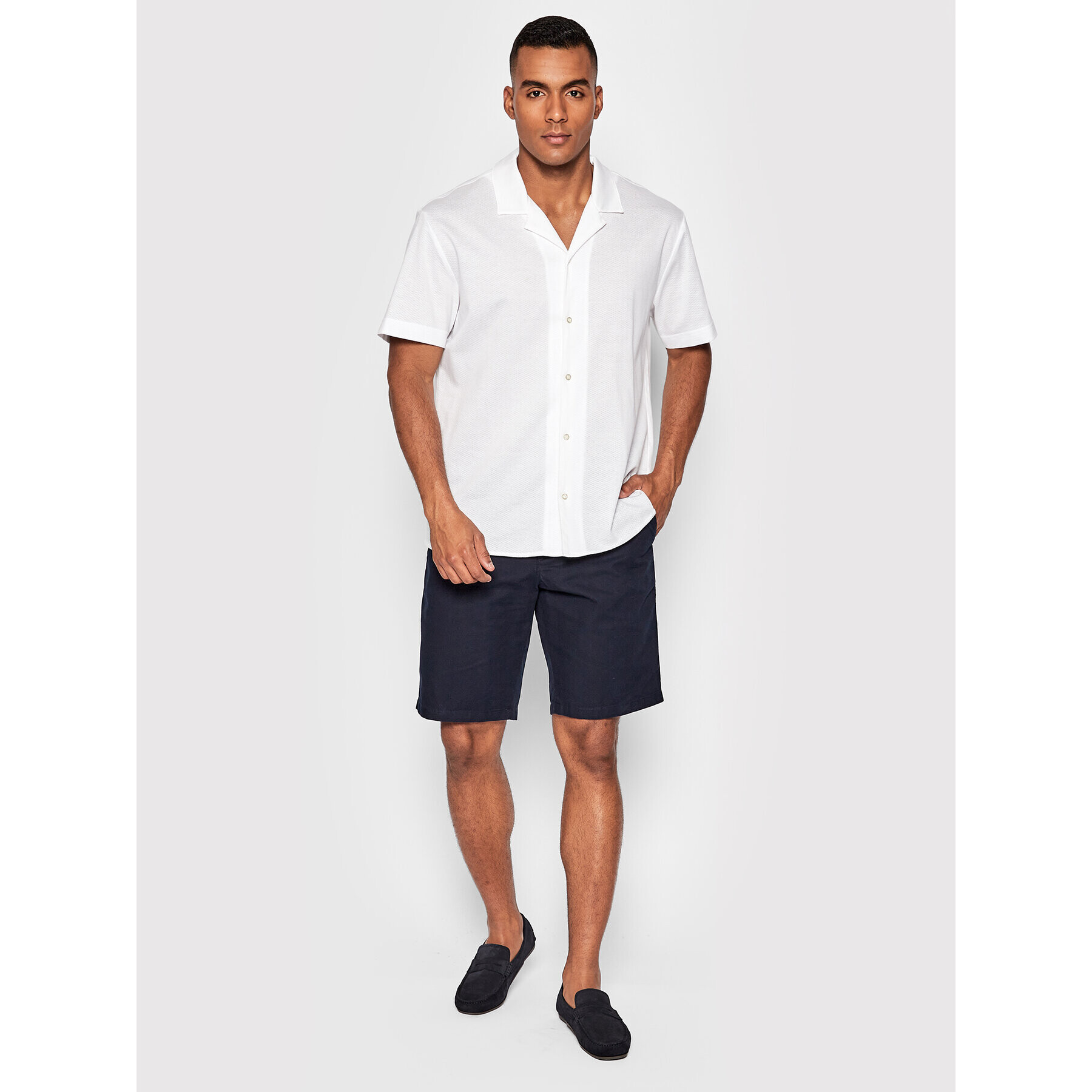 Tommy Hilfiger Bavlnené šortky Harlem MW0MW26620 Tmavomodrá Relaxed Fit - Pepit.sk