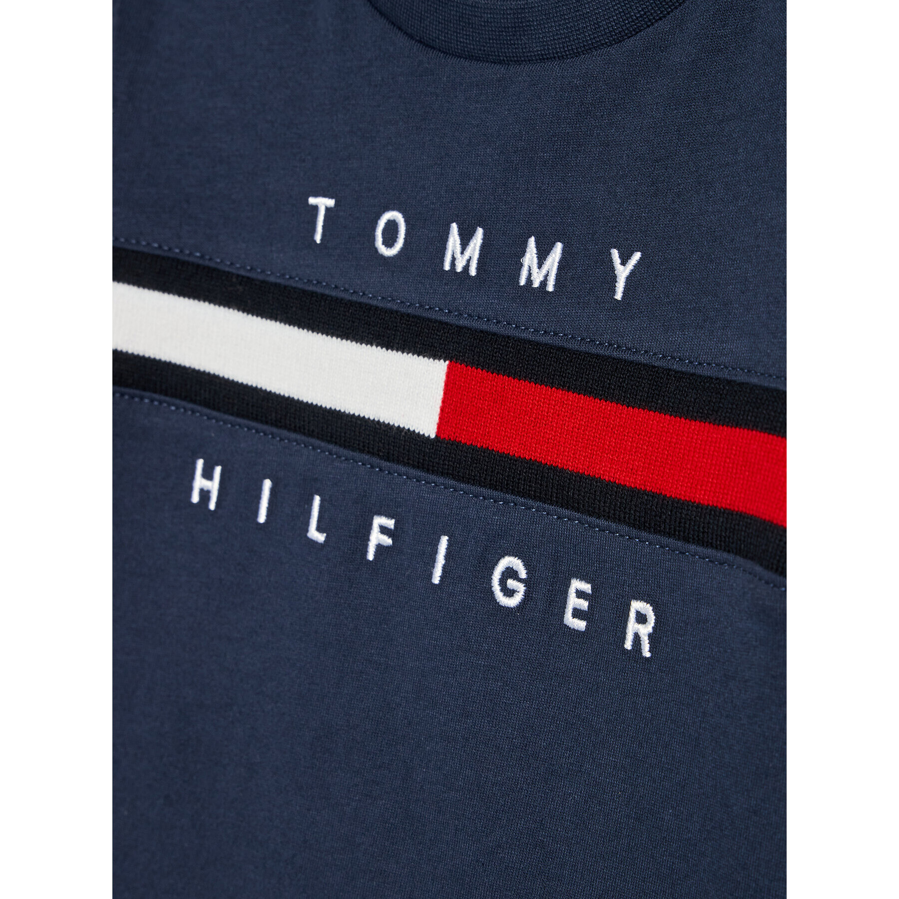 Tommy Hilfiger Blúzka Flag Rib Insert KB0KB06951 D Tmavomodrá Regular Fit - Pepit.sk