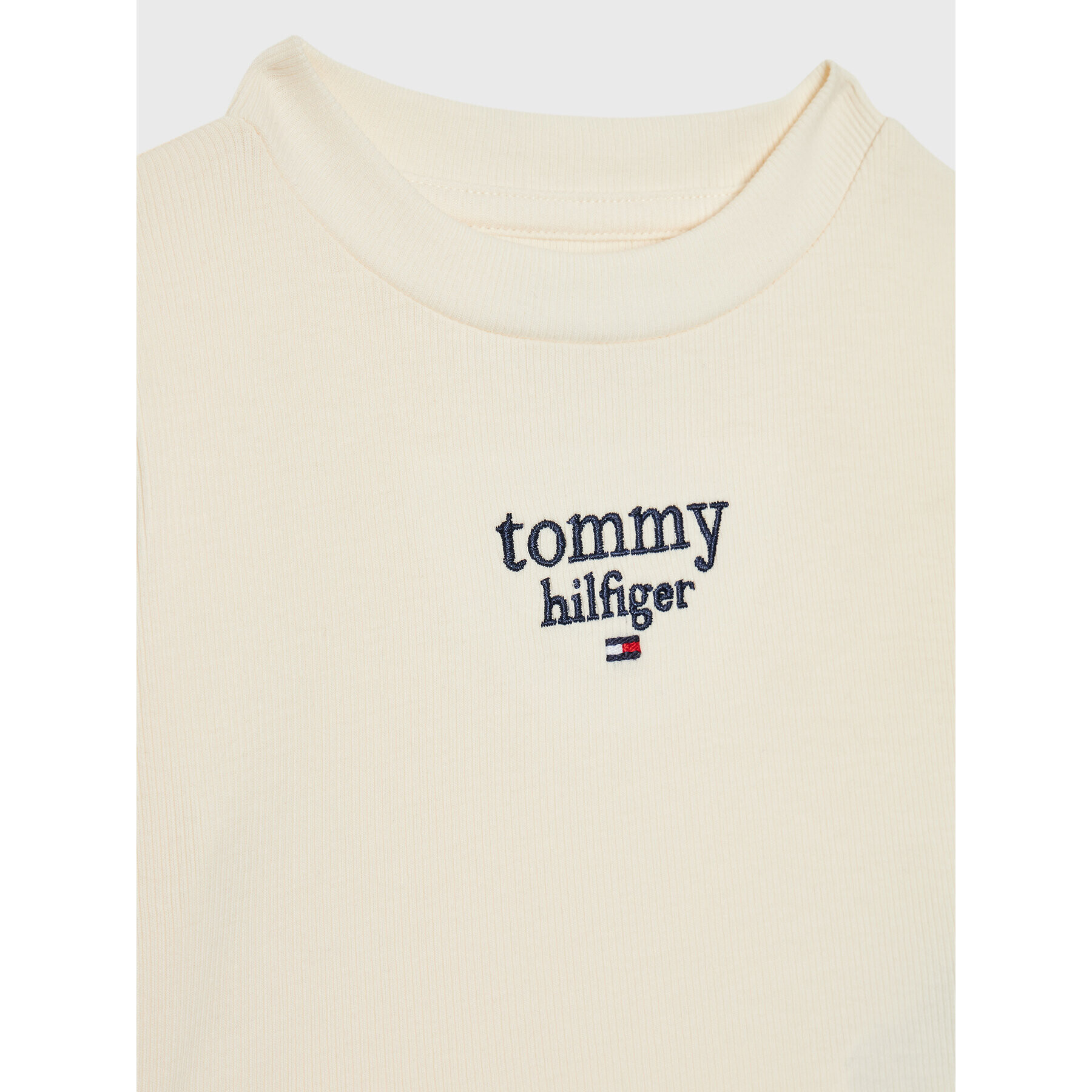 Tommy Hilfiger Blúzka Graphic KG0KG06894 Béžová Slim Fit - Pepit.sk