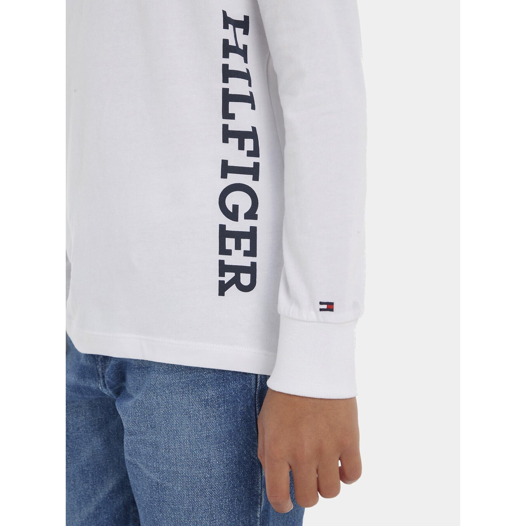 Tommy Hilfiger Blúzka KB0KB08327 D Biela Regular Fit - Pepit.sk