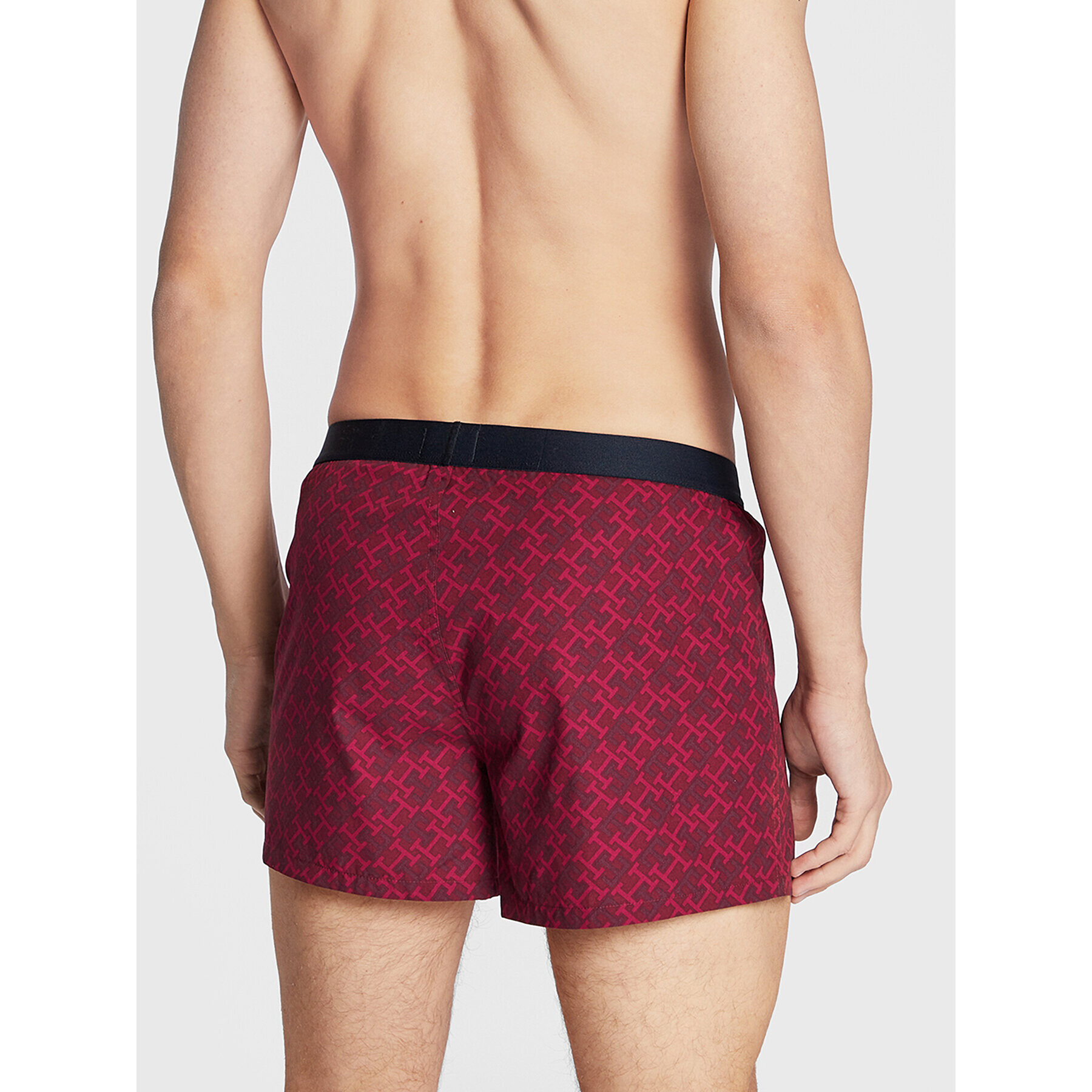 Tommy Hilfiger Boxerky UM0UM02344 Bordová - Pepit.sk