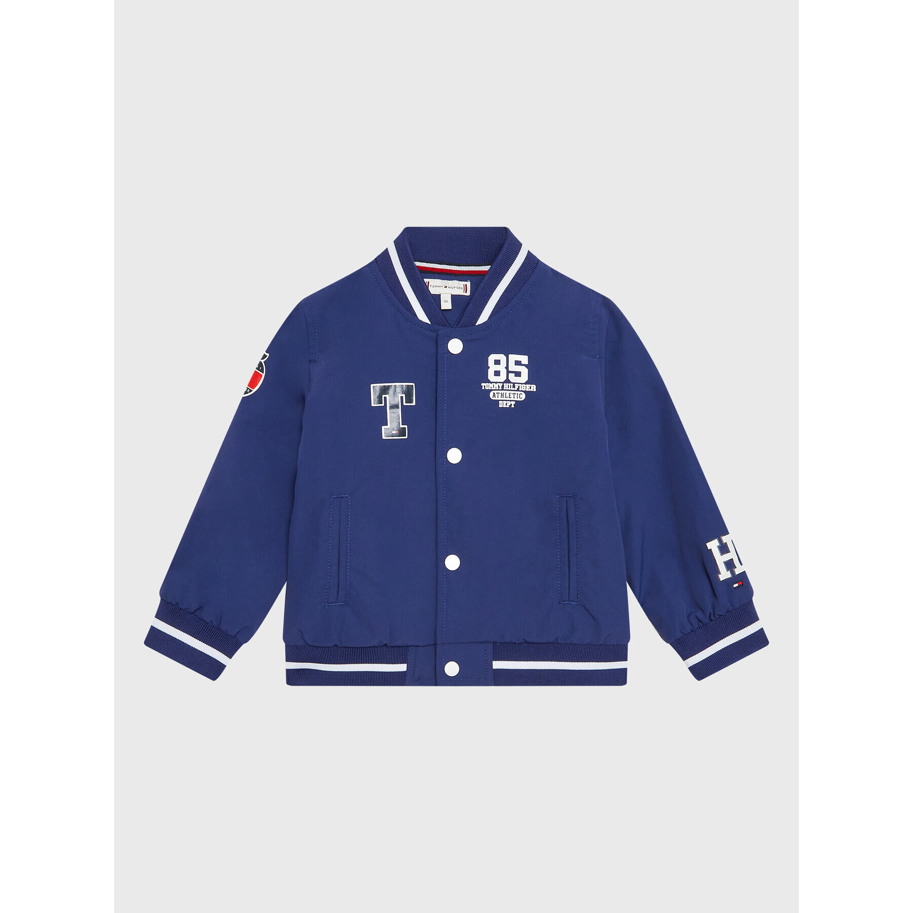 Tommy Hilfiger Bundy bomber Varsity KN0KN01578 Modrá Regular Fit - Pepit.sk