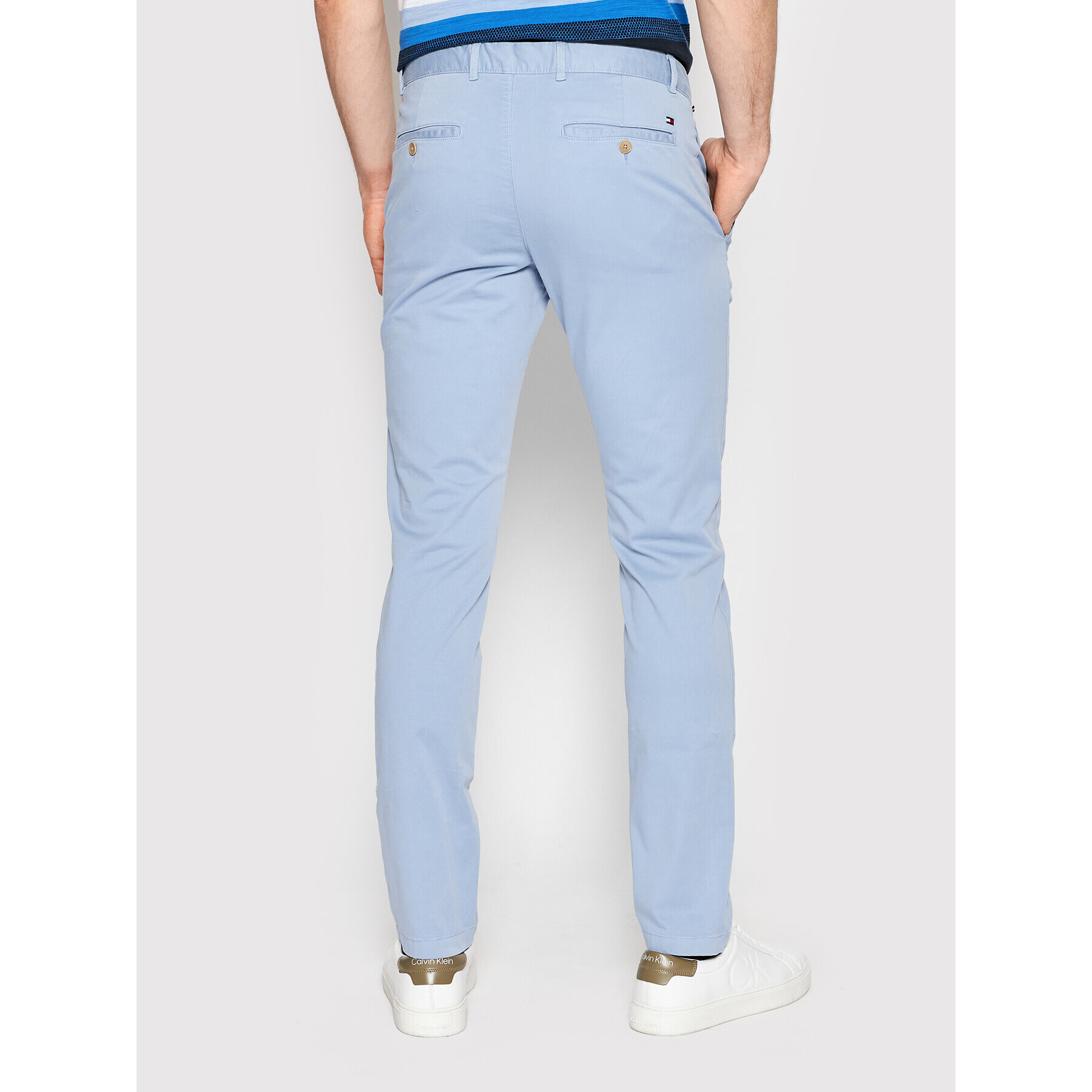 Tommy Hilfiger Chino nohavice Bleecker MW0MW13846 Modrá Slim Fit - Pepit.sk