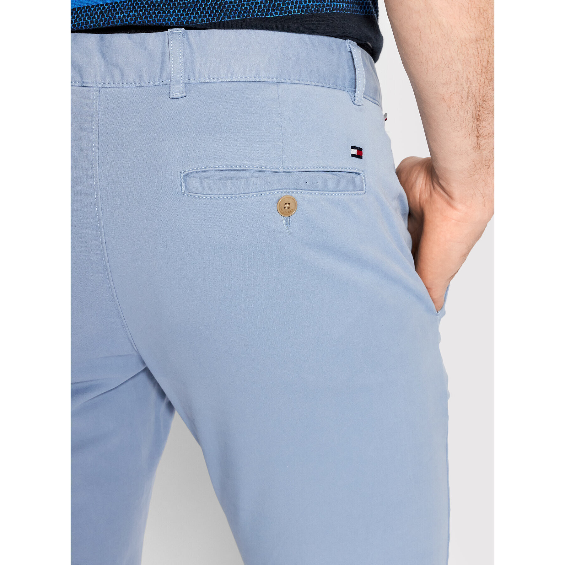 Tommy Hilfiger Chino nohavice Bleecker MW0MW13846 Modrá Slim Fit - Pepit.sk