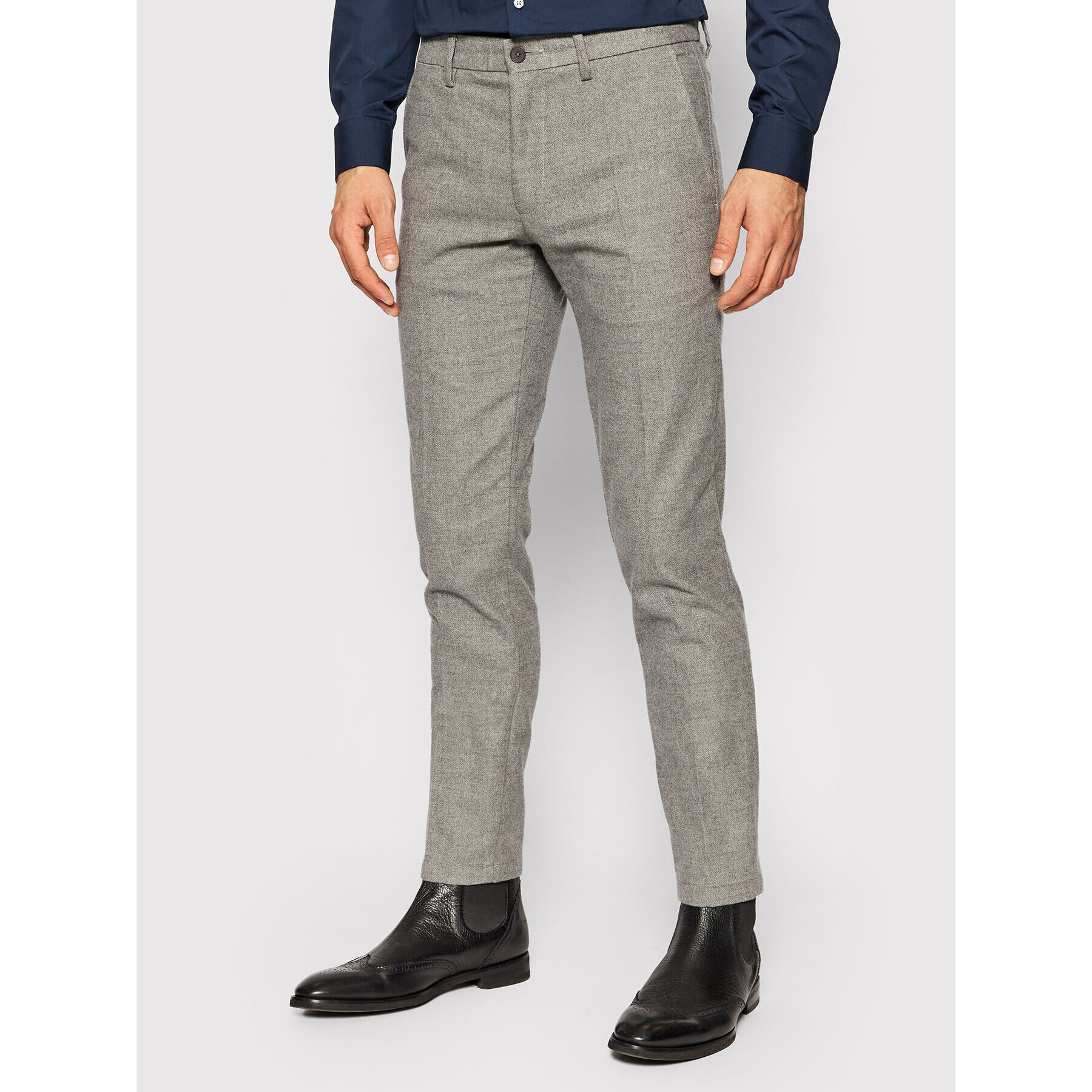 Tommy Hilfiger Chino nohavice Bleecker MW0MW19861 Sivá Slim Fit - Pepit.sk