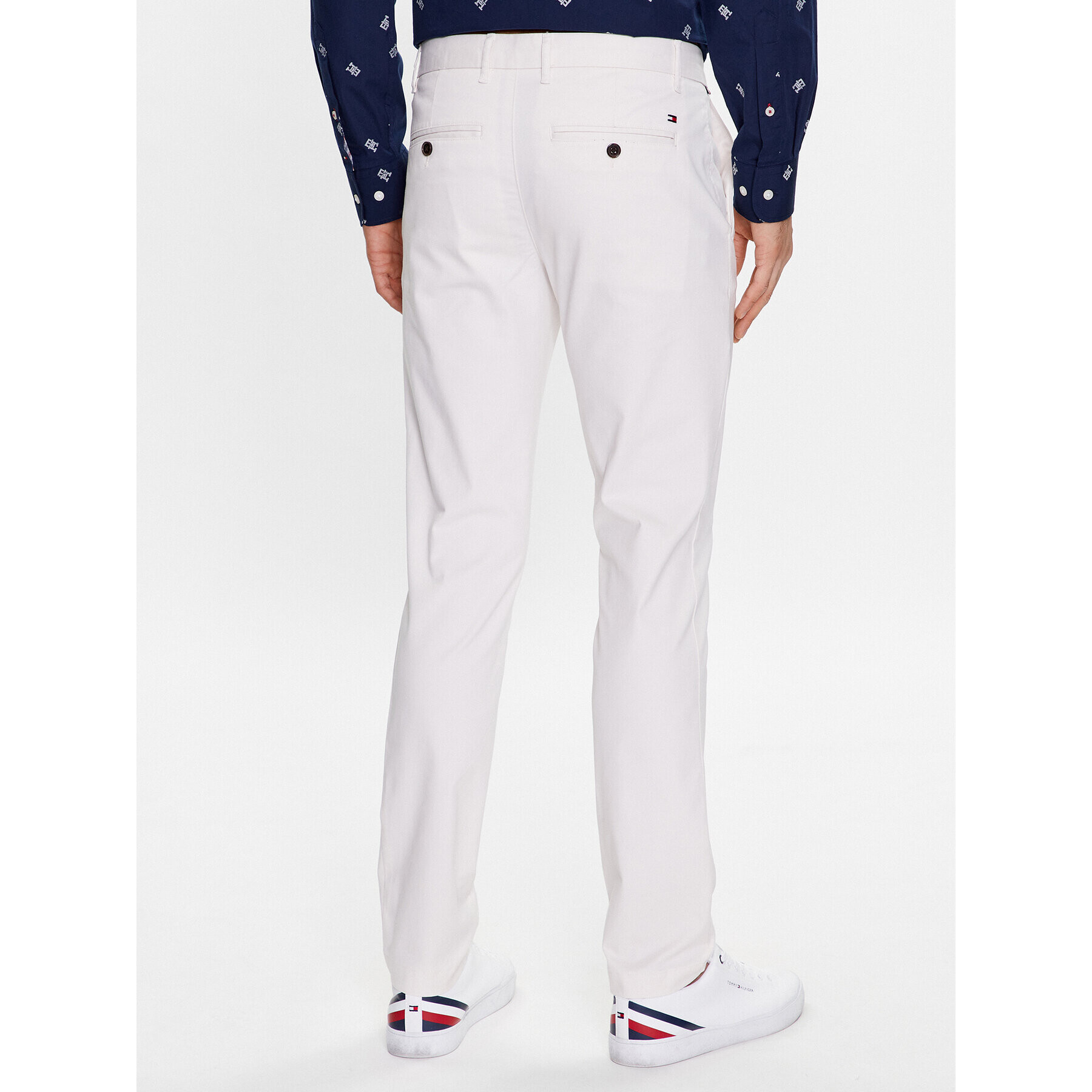 Tommy Hilfiger Chino nohavice Bleecker MW0MW26619 Écru Slim Fit - Pepit.sk