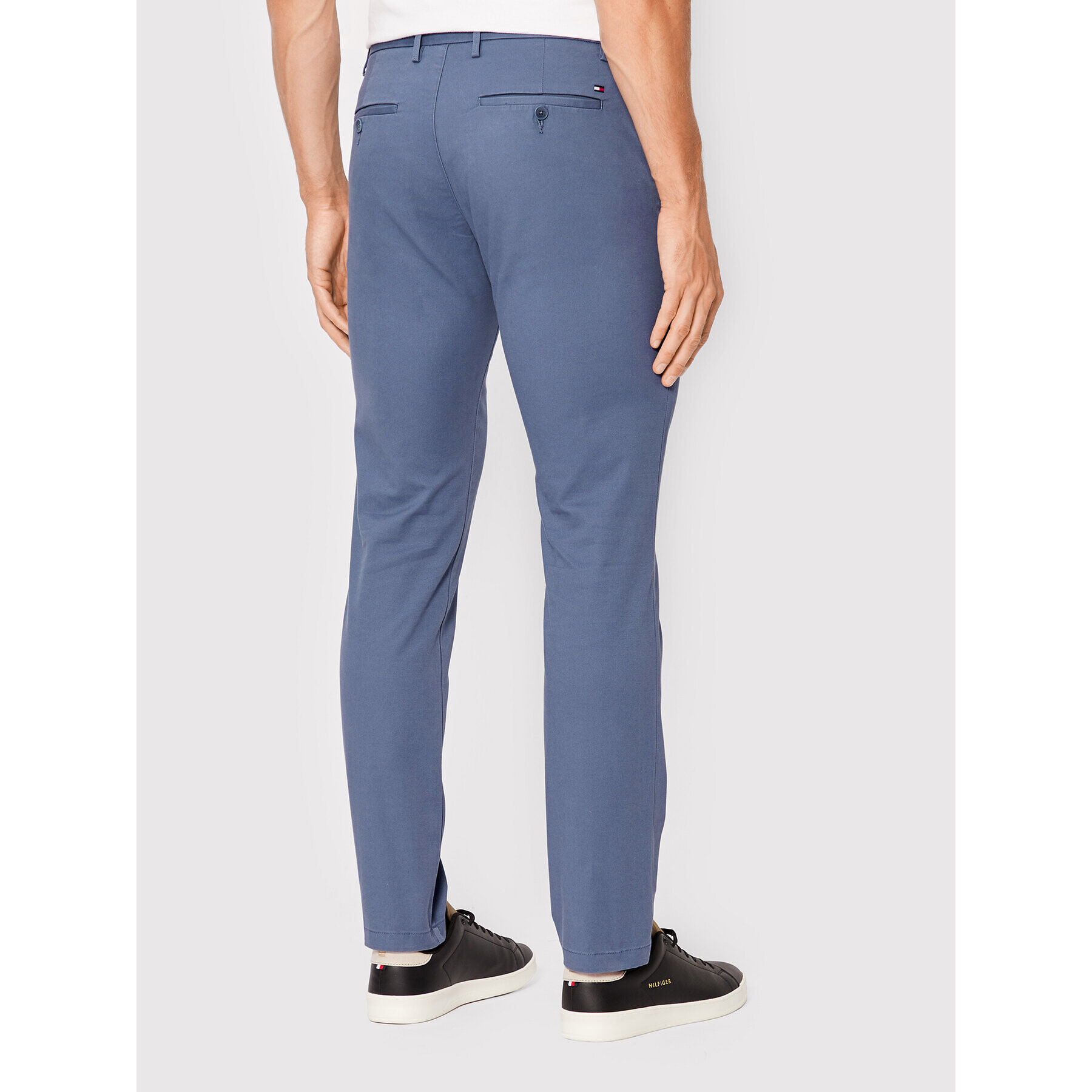 Tommy Hilfiger Chino nohavice Bleecker MW0MW26619 Modrá Slim Fit - Pepit.sk