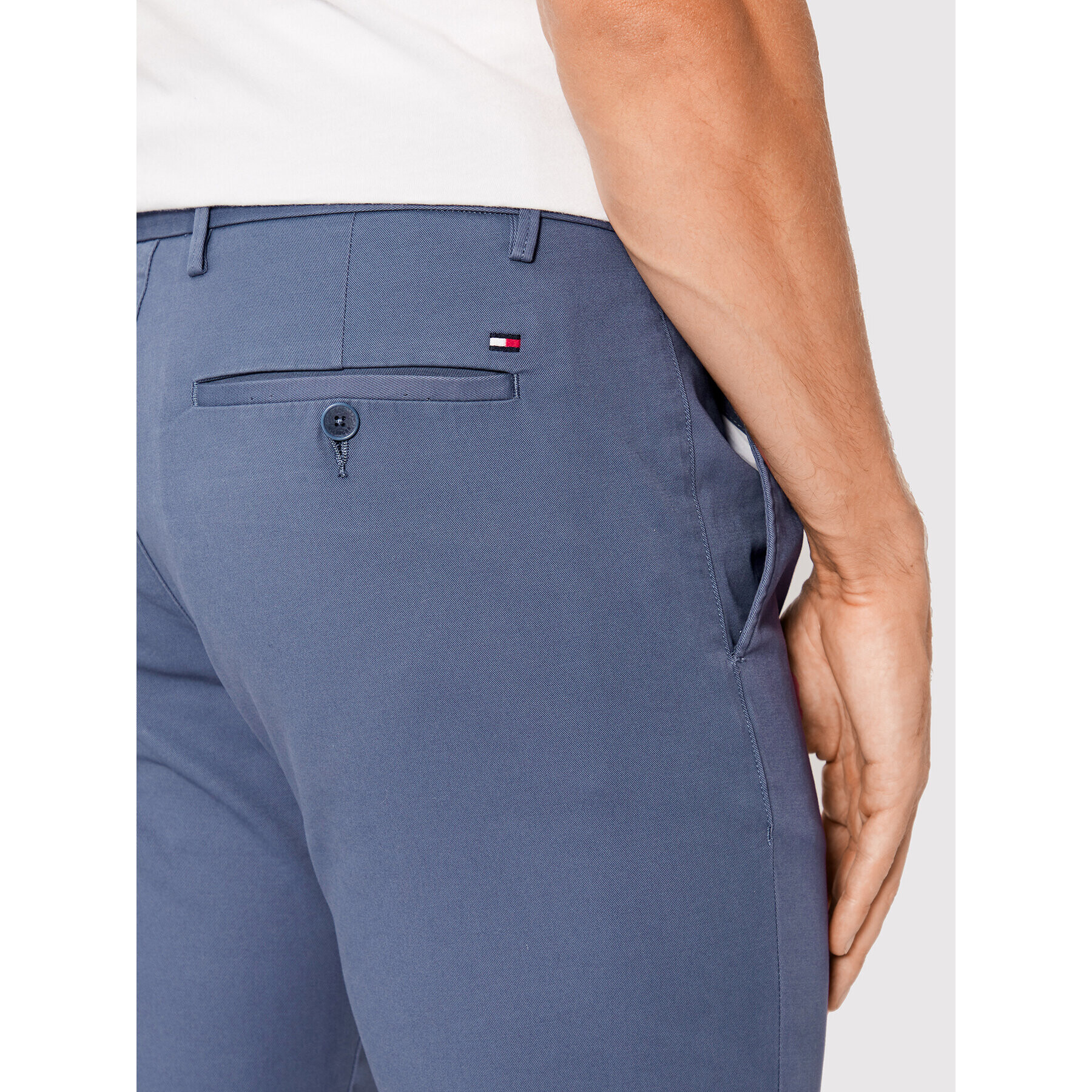 Tommy Hilfiger Chino nohavice Bleecker MW0MW26619 Modrá Slim Fit - Pepit.sk