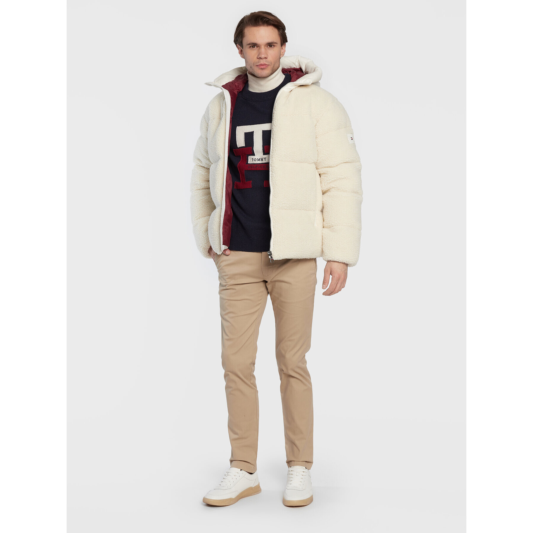 Tommy Hilfiger Chino nohavice Core Bleecker MW0MW28883 Béžová Slim Fit - Pepit.sk