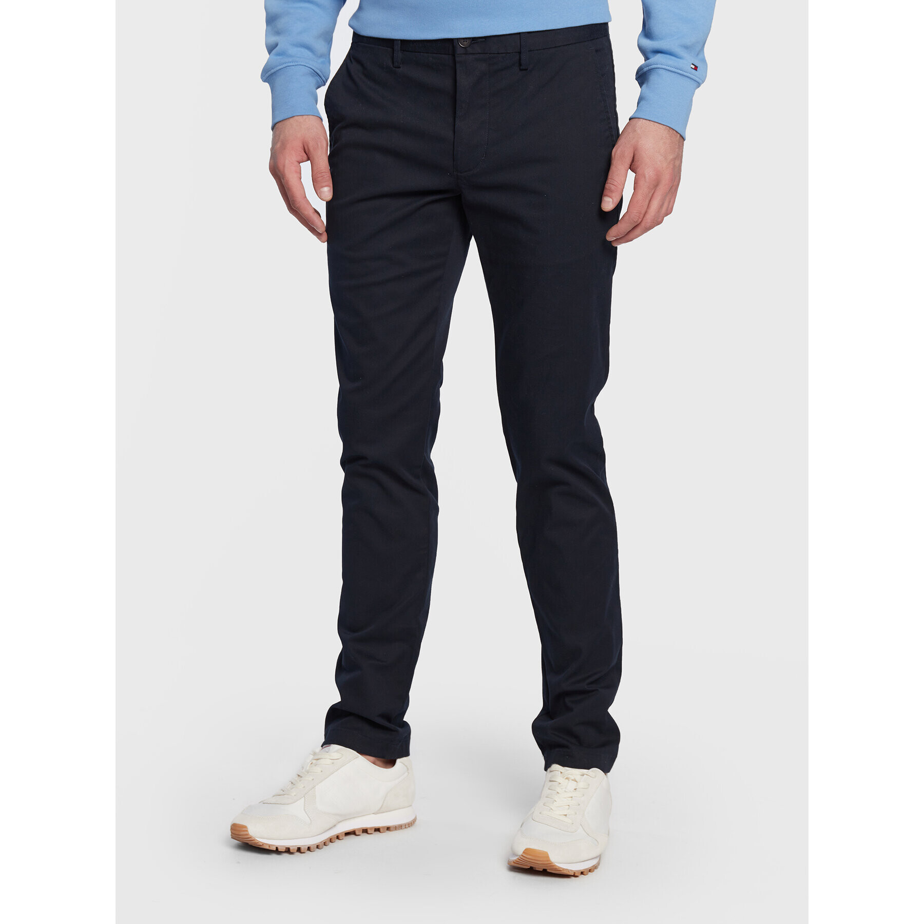 Tommy Hilfiger Chino nohavice Core Bleecker MW0MW28883 Tmavomodrá Slim Fit - Pepit.sk