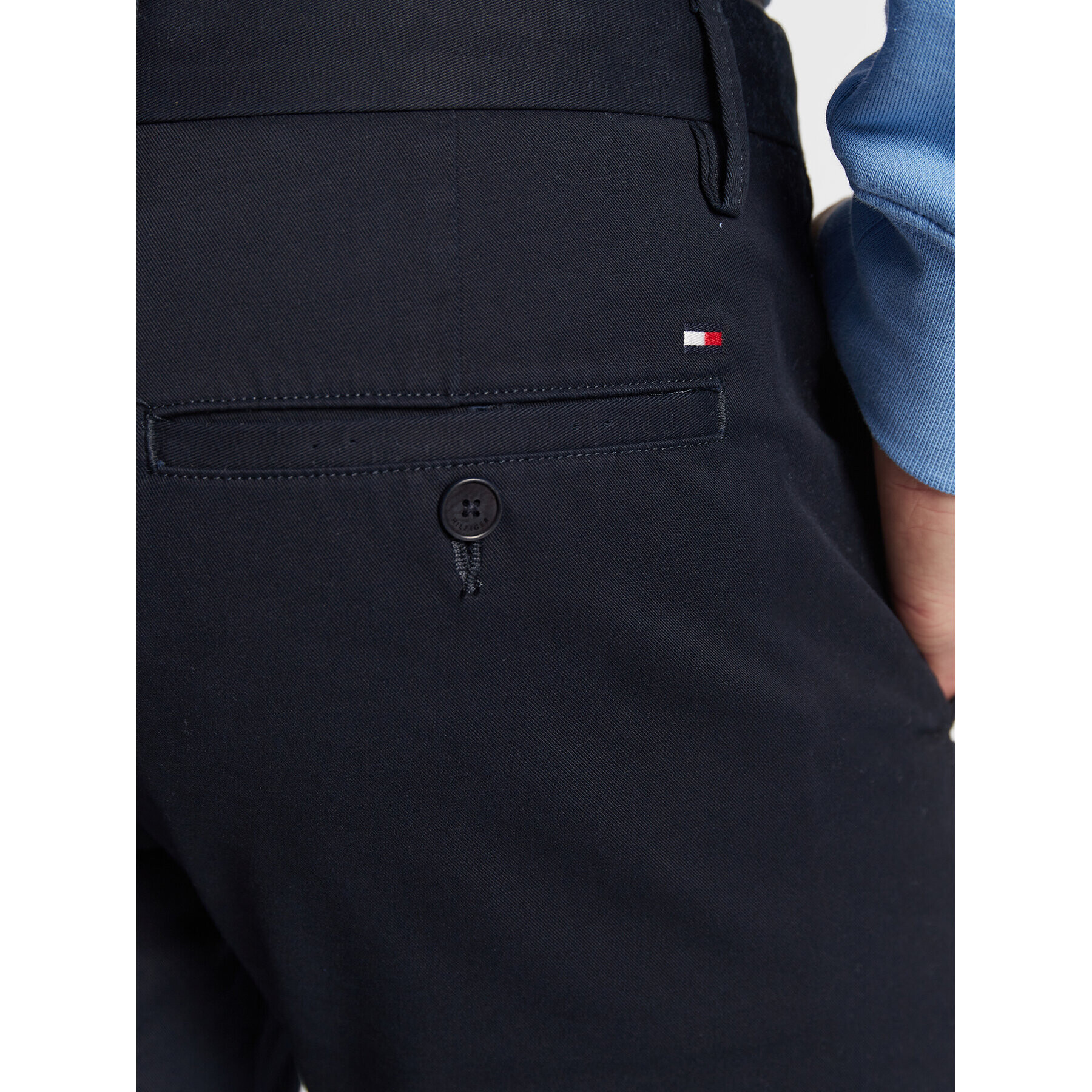 Tommy Hilfiger Chino nohavice Core Bleecker MW0MW28883 Tmavomodrá Slim Fit - Pepit.sk