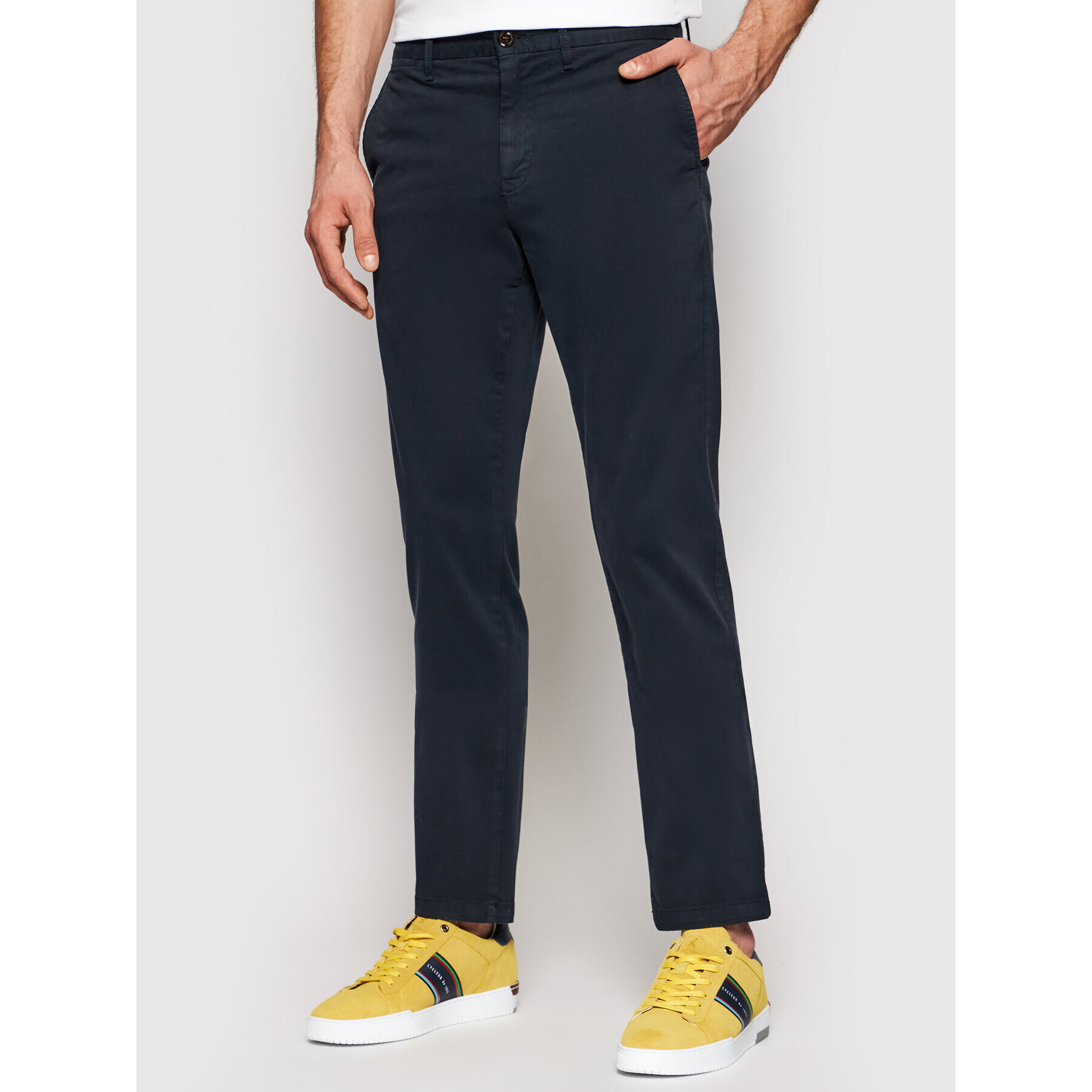 Tommy Hilfiger Chino nohavice Core MW0MW08644 Tmavomodrá Regular Fit - Pepit.sk