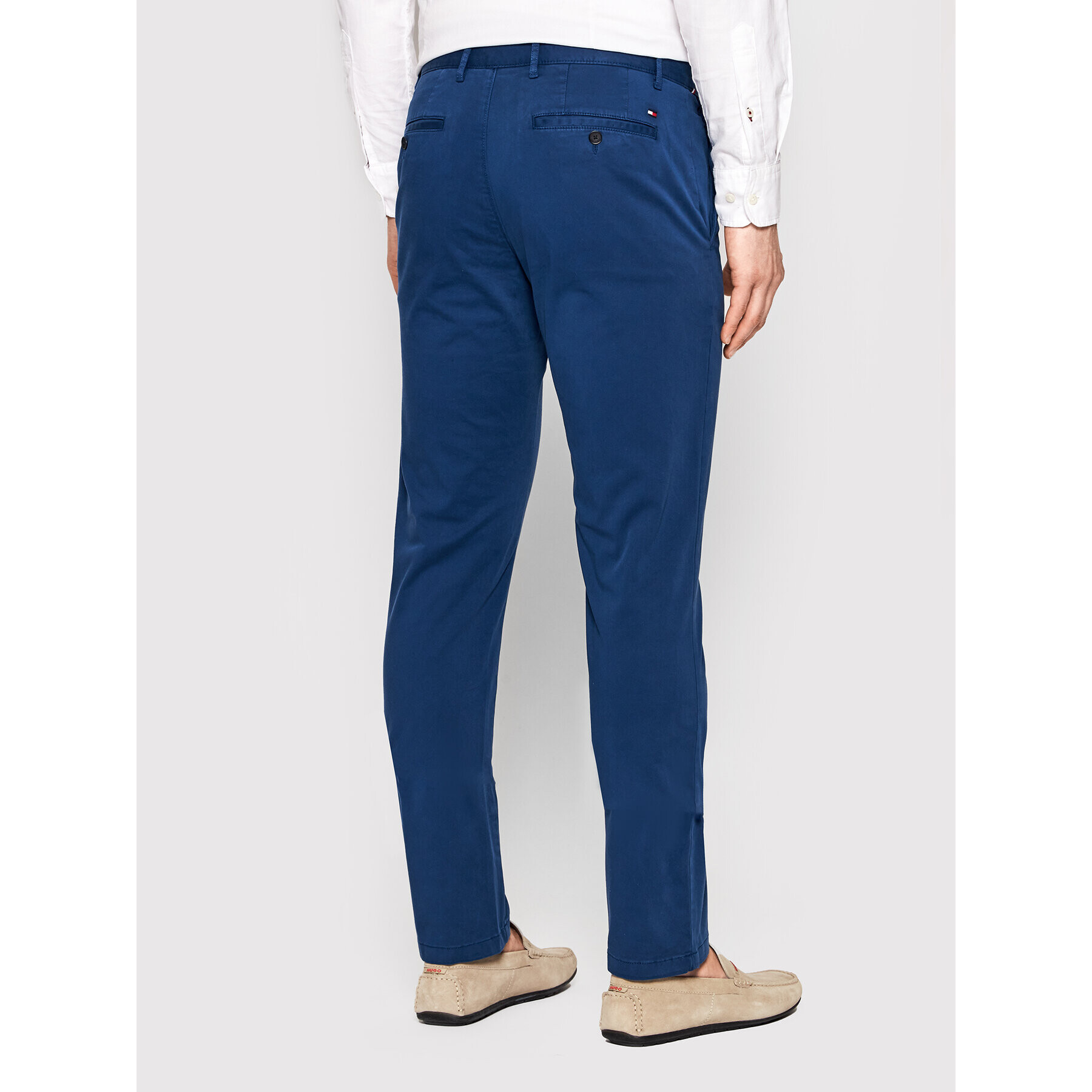 Tommy Hilfiger Chino nohavice Denton MW0MW13845 Tmavomodrá Straight Fit - Pepit.sk