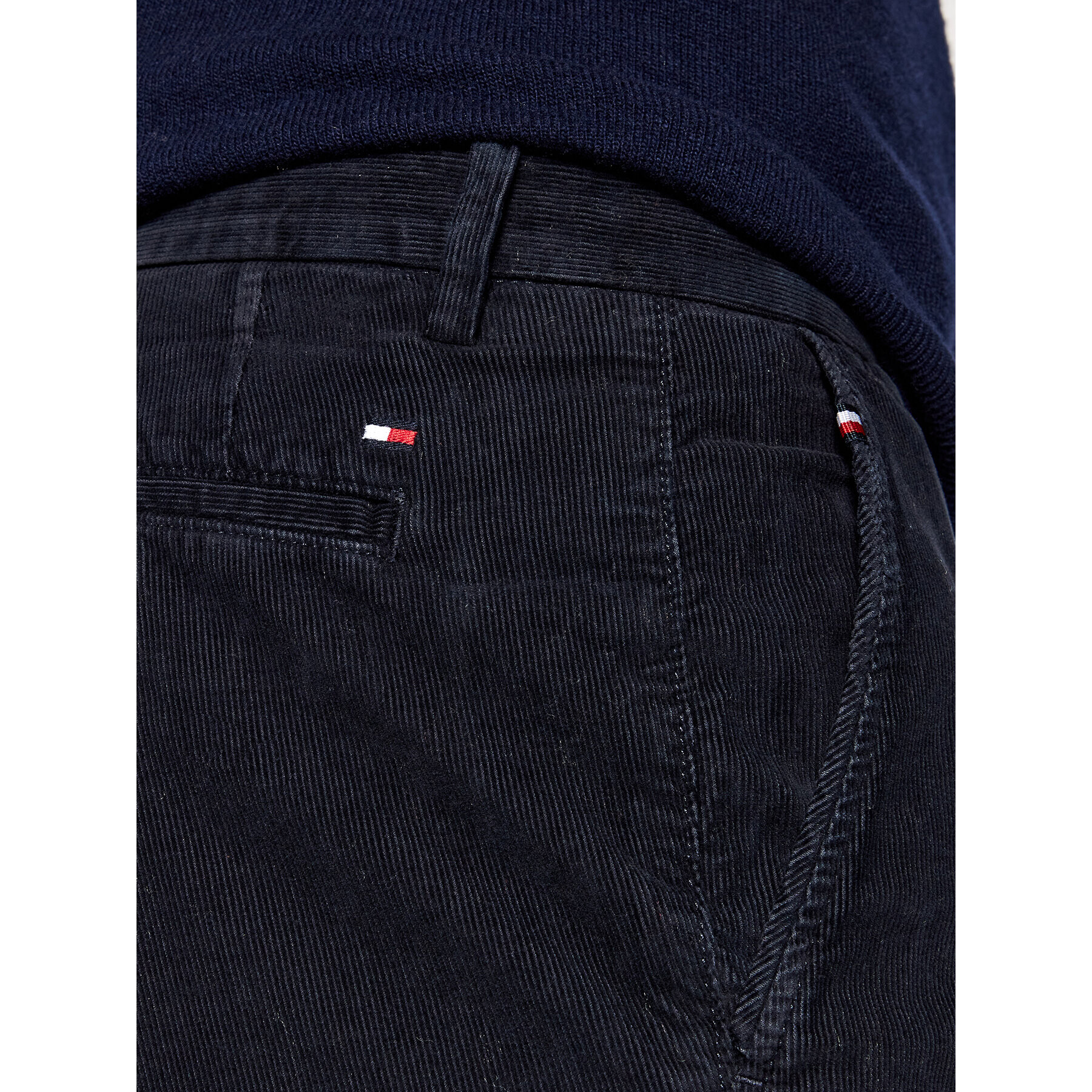 Tommy Hilfiger Chino nohavice Denton MW0MW19889 Tmavomodrá Straight Fit - Pepit.sk