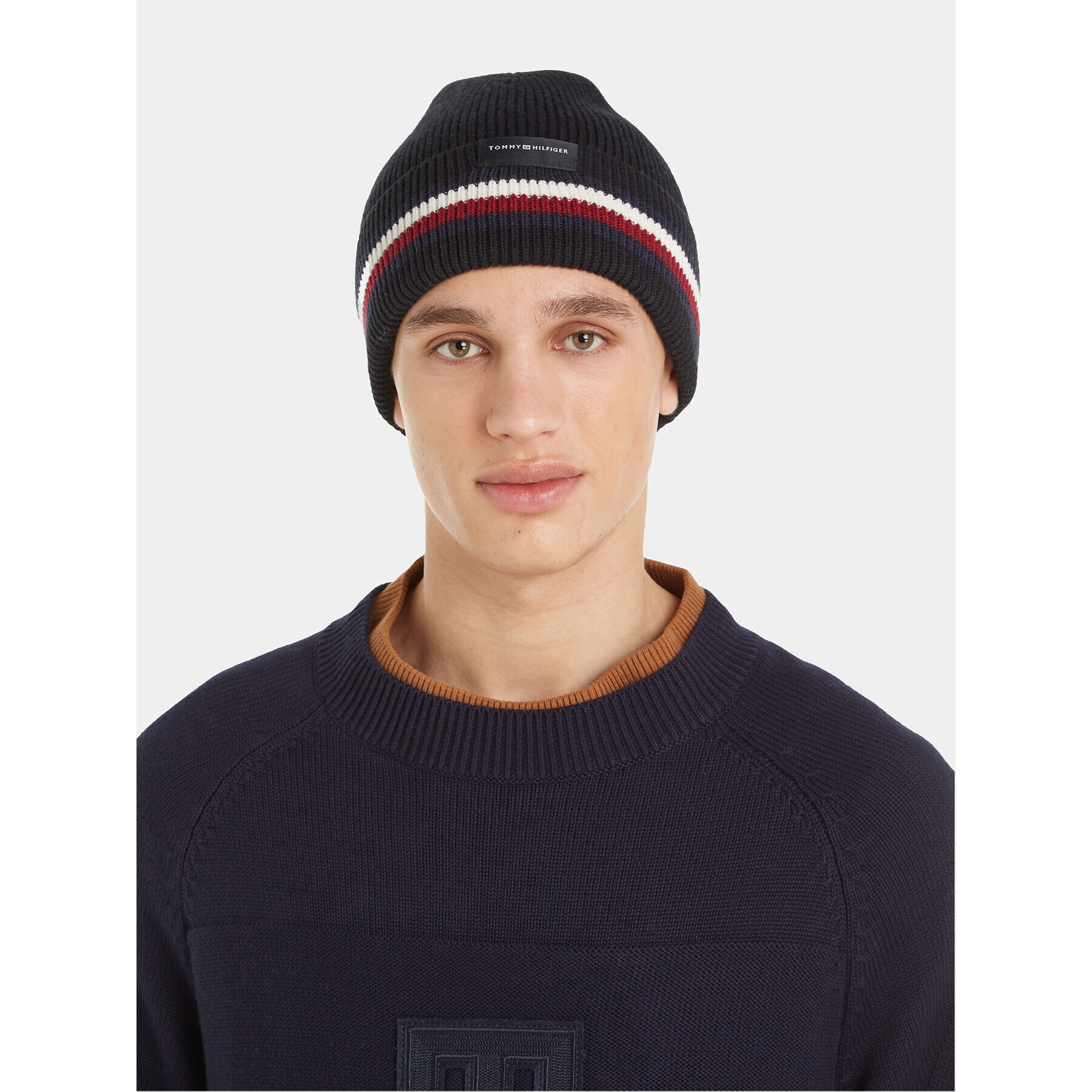 Tommy Hilfiger Čiapka Corporate Beanie AM0AM11484 Čierna - Pepit.sk