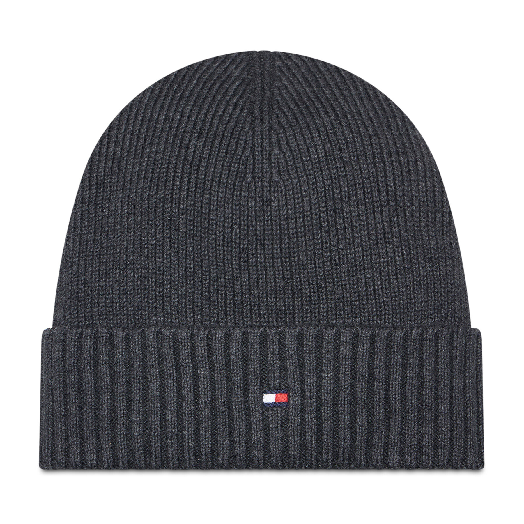 Tommy Hilfiger Čiapka Essential Flag Beanie AM0AM10337 Sivá - Pepit.sk