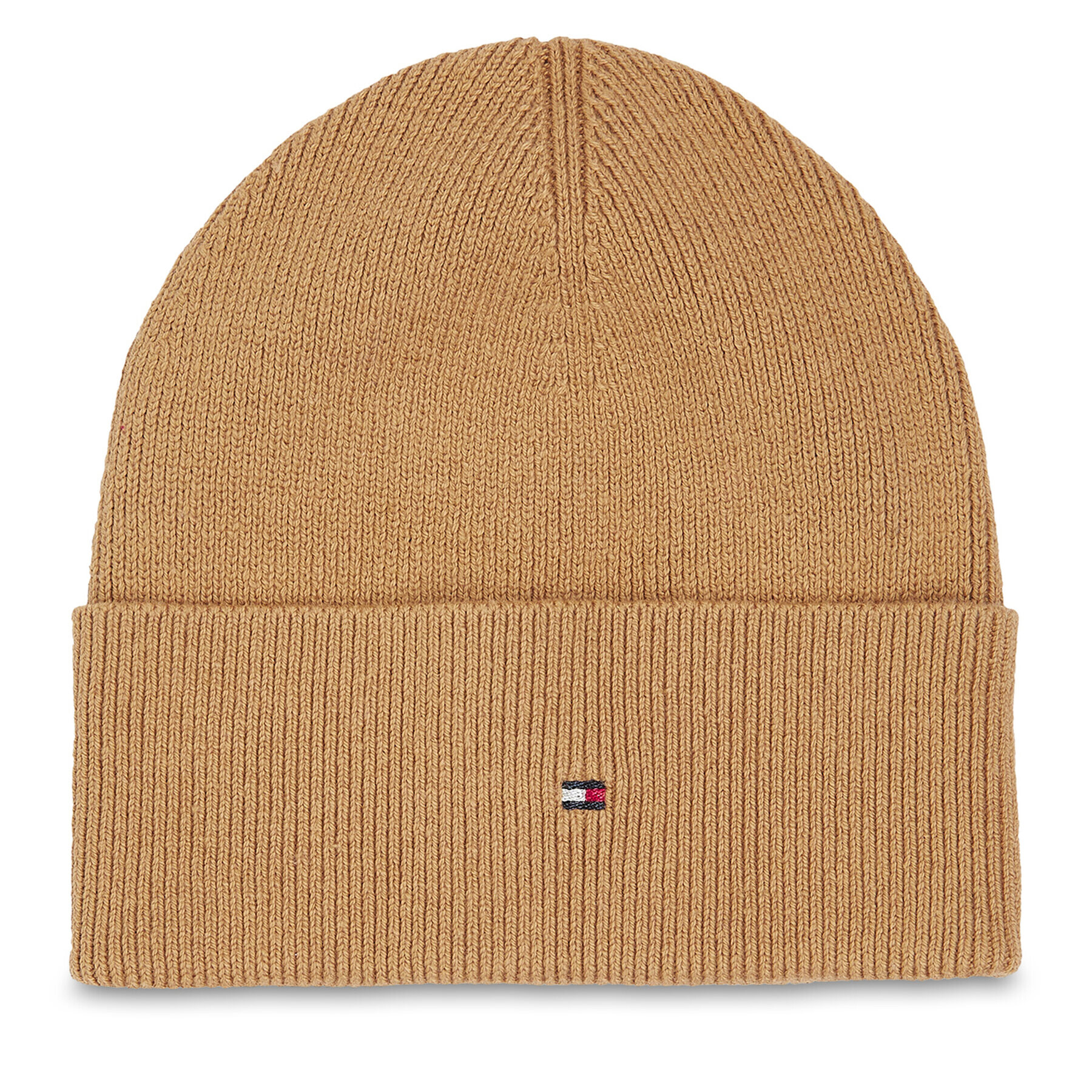 Tommy Hilfiger Čiapka Essential Flag Beanie AW0AW15309 Béžová - Pepit.sk