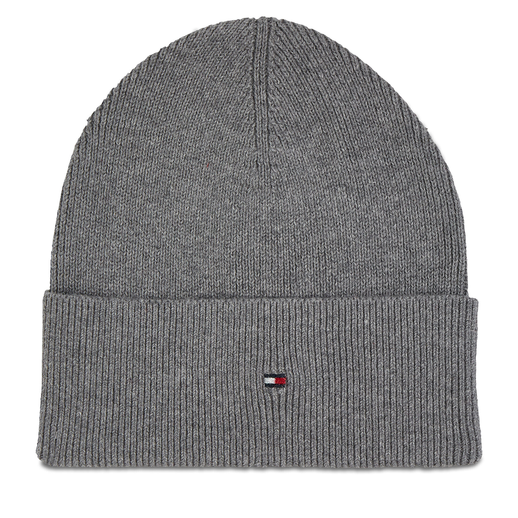 Tommy Hilfiger Čiapka Essential Flag Beanie AW0AW15309 Sivá - Pepit.sk