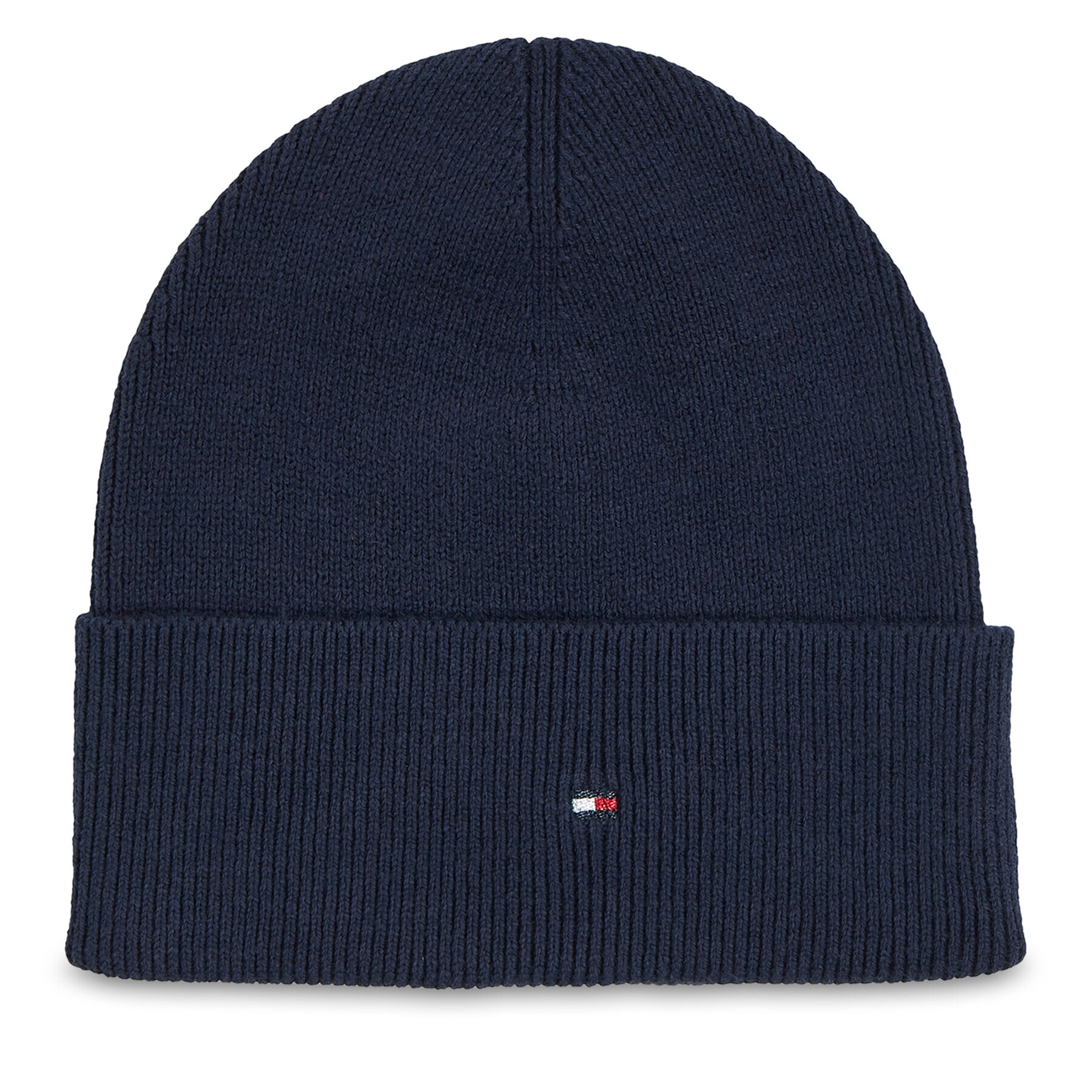 Tommy Hilfiger Čiapka Essential Flag Beanie AW0AW15309 Tmavomodrá - Pepit.sk