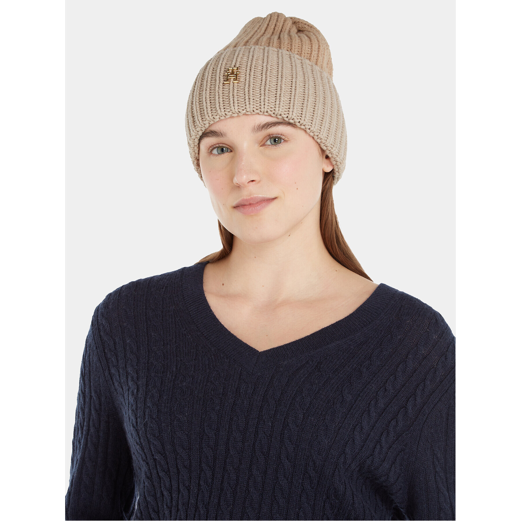 Tommy Hilfiger Čiapka Limitless Chic Beanie AW0AW15299 Béžová - Pepit.sk