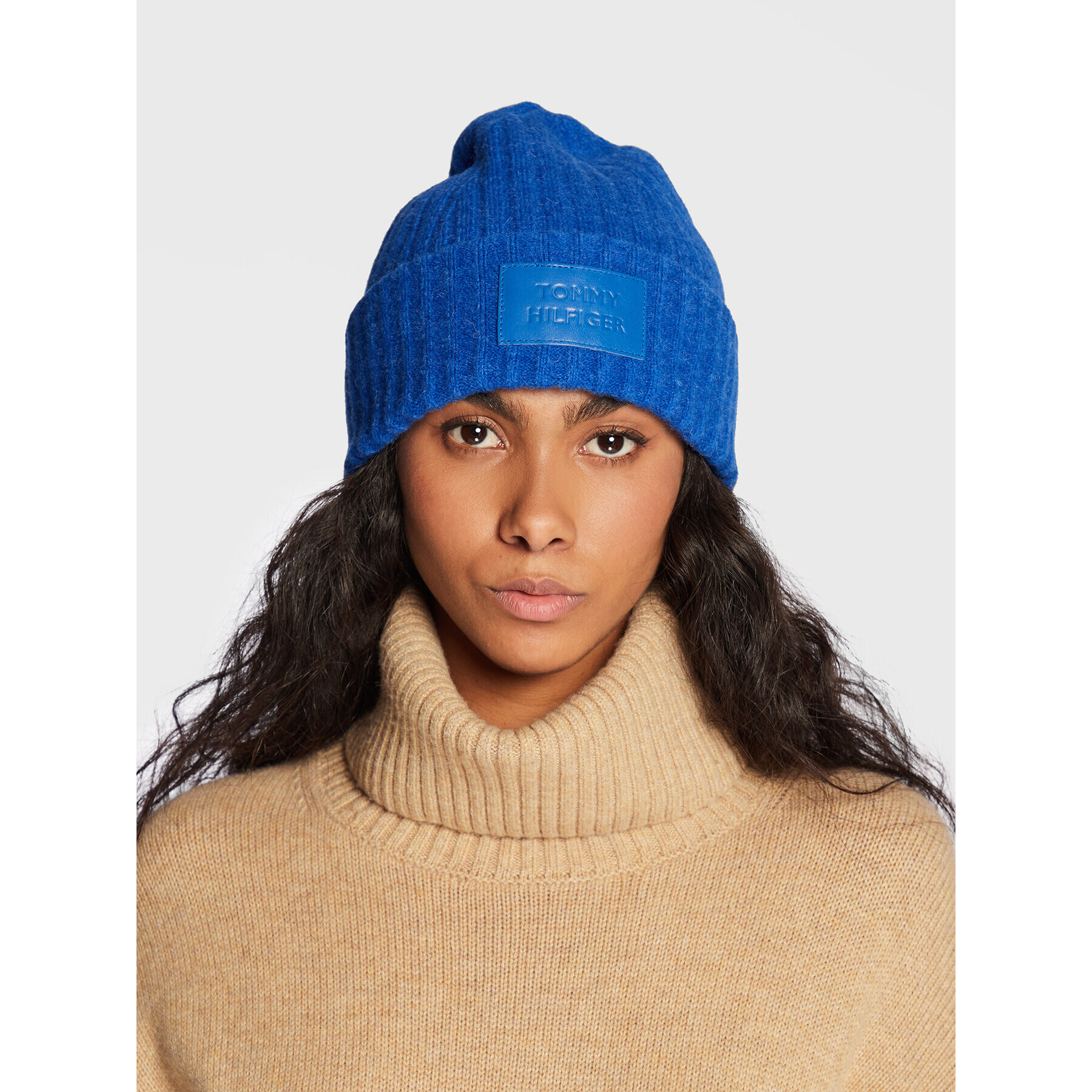 Tommy Hilfiger Čiapka Modern Beanie AW0AW13767 Modrá - Pepit.sk