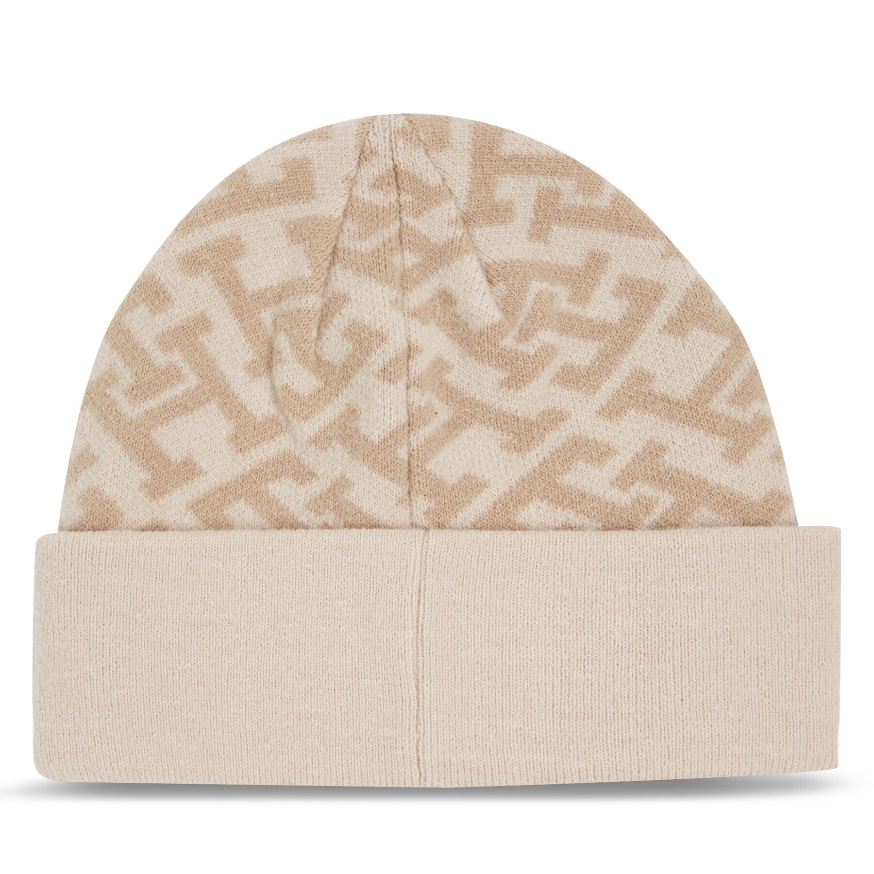 Tommy Hilfiger Čiapka Monogram All Over Beanie AW0AW15327 Béžová - Pepit.sk