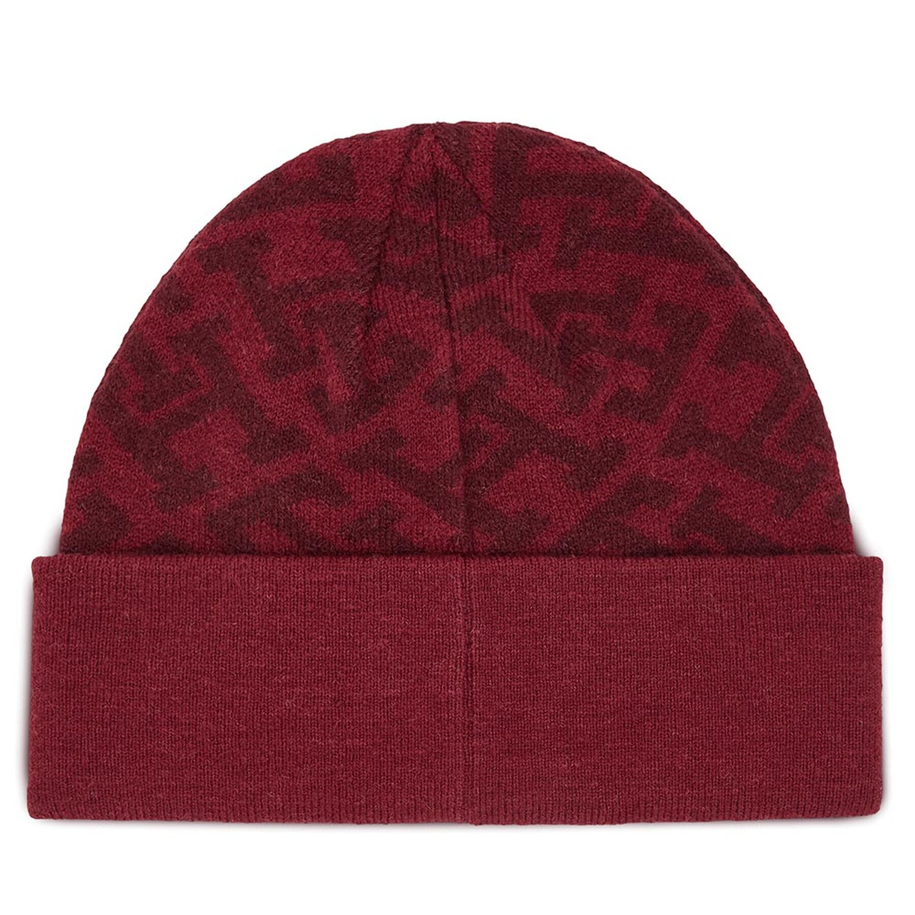 Tommy Hilfiger Čiapka Monogram All Over Beanie AW0AW15327 Červená - Pepit.sk