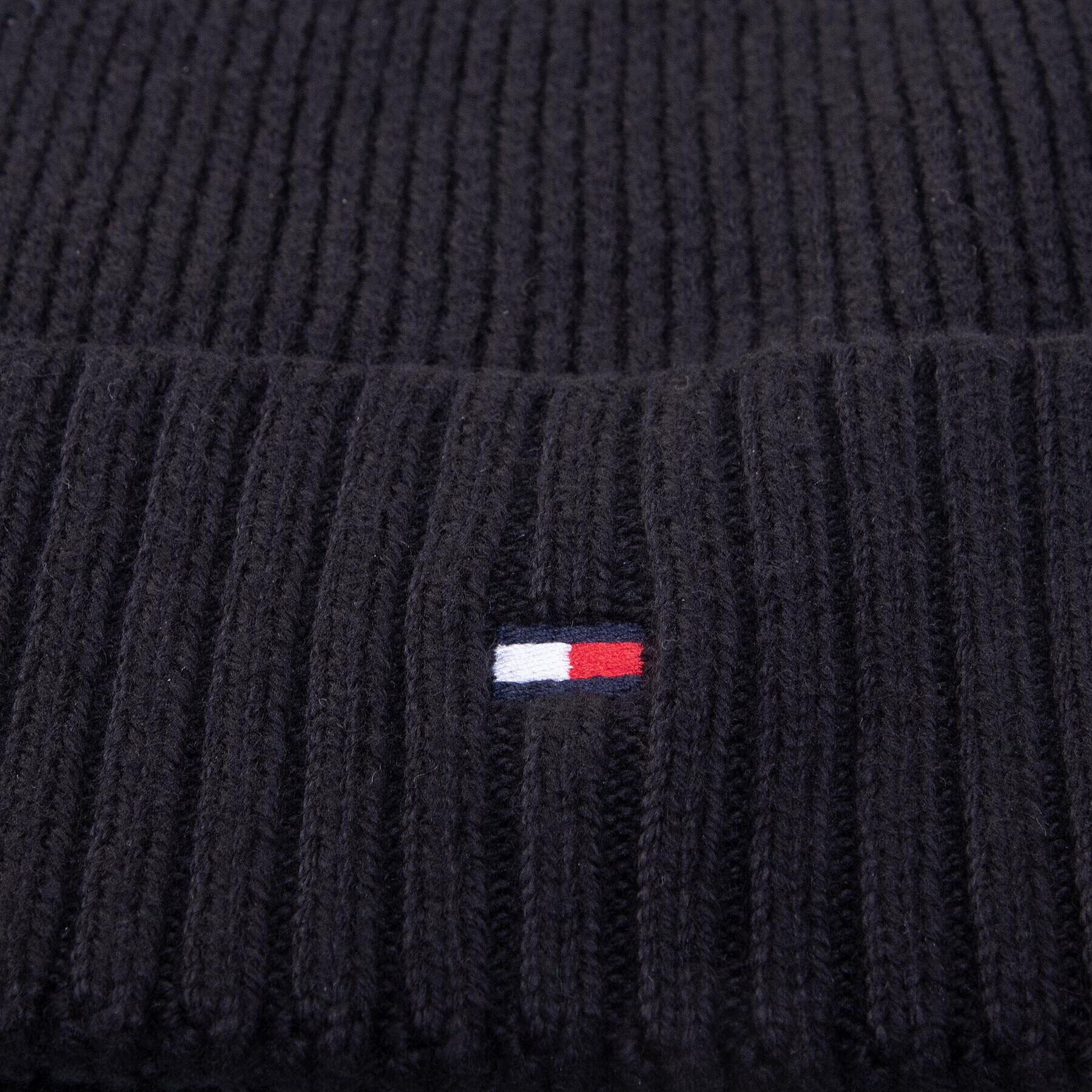 Tommy Hilfiger Čiapka Pima Cotton Beanie AM0AM06573 Čierna - Pepit.sk