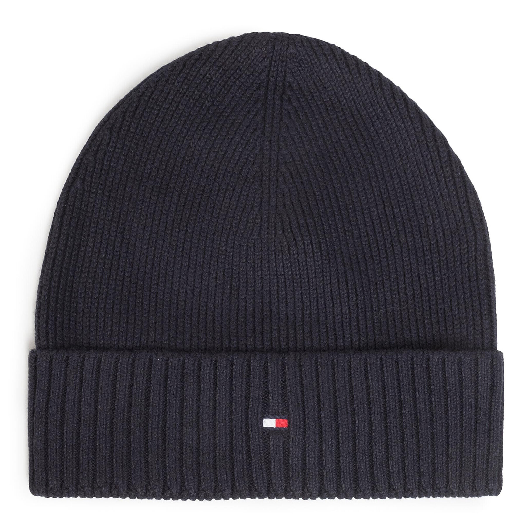 Tommy Hilfiger Čiapka Pima Cotton Beanie AM0AM06573 Tmavomodrá - Pepit.sk