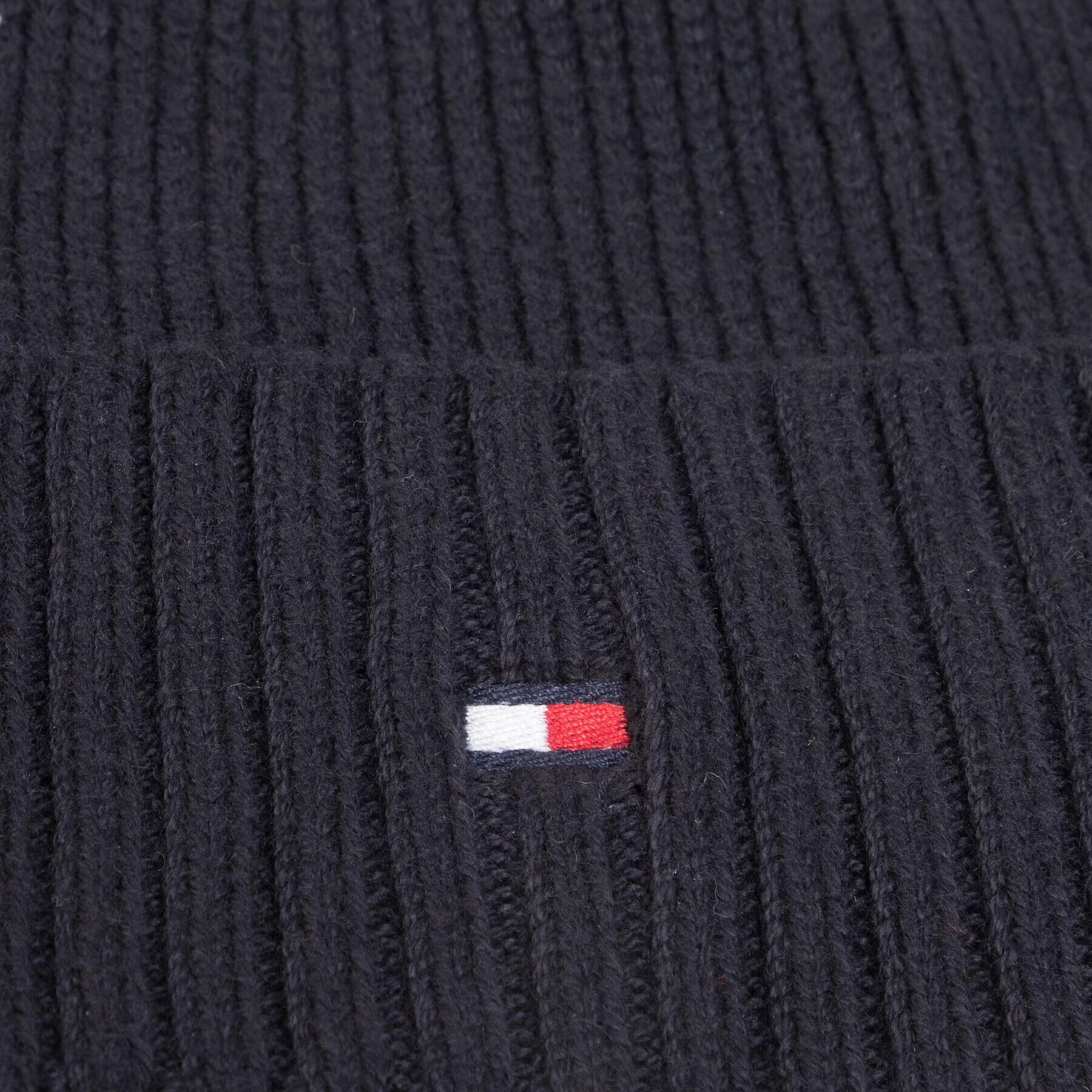 Tommy Hilfiger Čiapka Pima Cotton Beanie AM0AM06573 Tmavomodrá - Pepit.sk