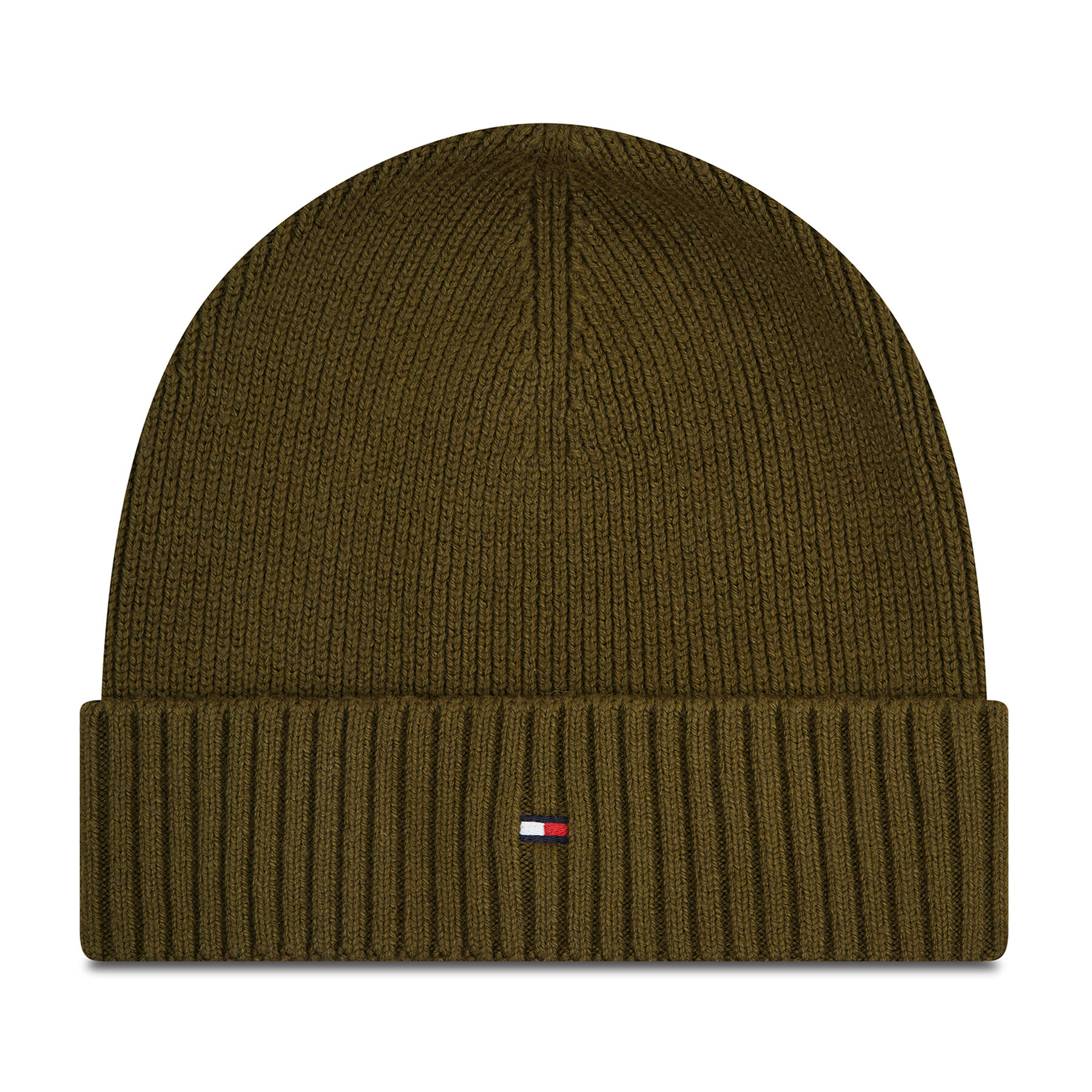 Tommy Hilfiger Čiapka Pima Cotton Beanie AM0AM06573 Zelená - Pepit.sk