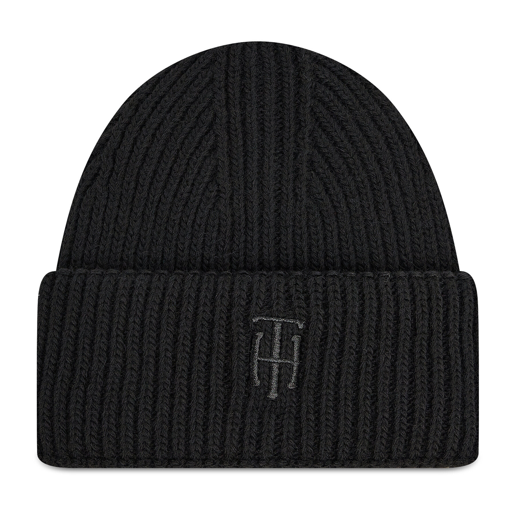 Tommy Hilfiger Čiapka Th Elevated Beanie AW0AW10616 Čierna - Pepit.sk