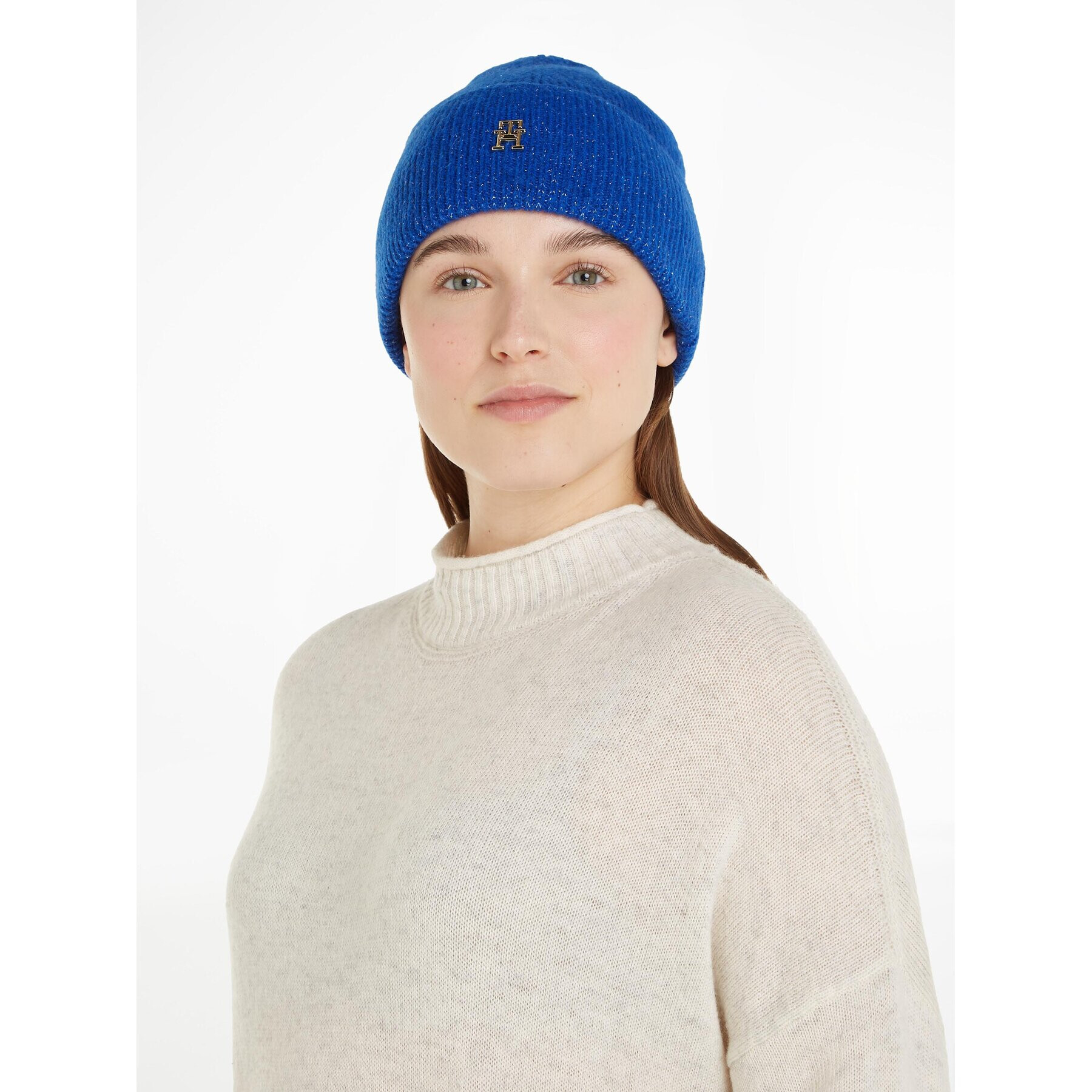 Tommy Hilfiger Čiapka Th Evening Beanie AW0AW15319 Modrá - Pepit.sk