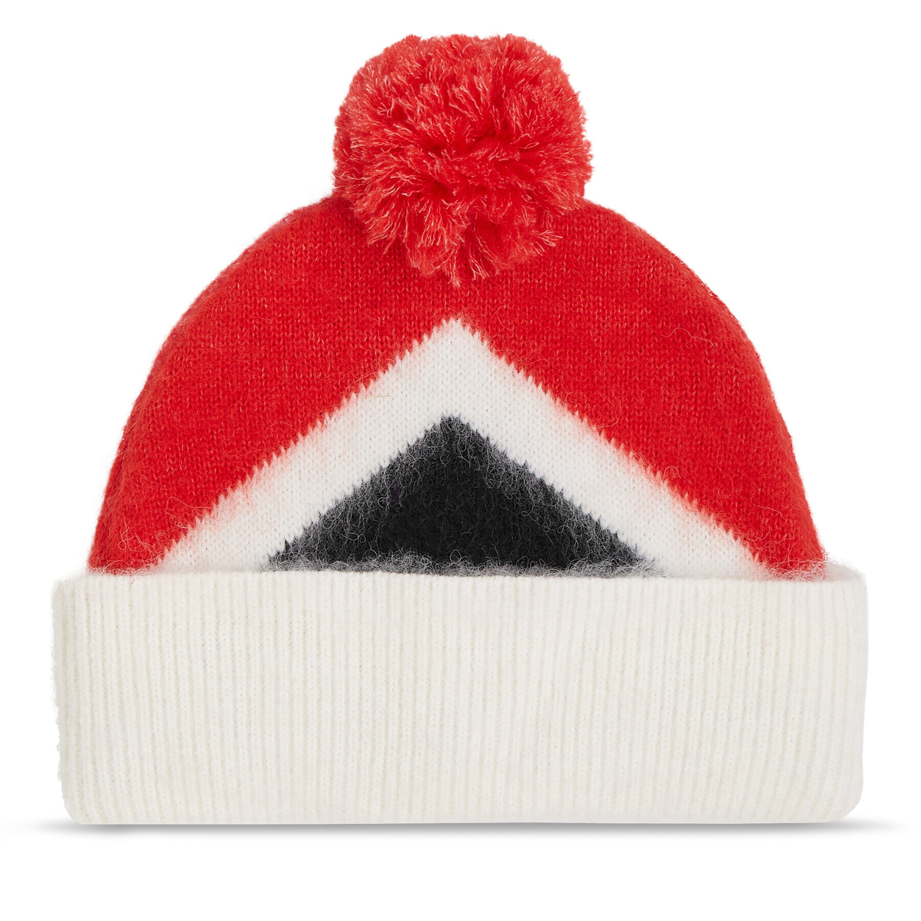 Tommy Hilfiger Čiapka Th Evening Pompom Beanie Argyle AW0AW15305 Červená - Pepit.sk