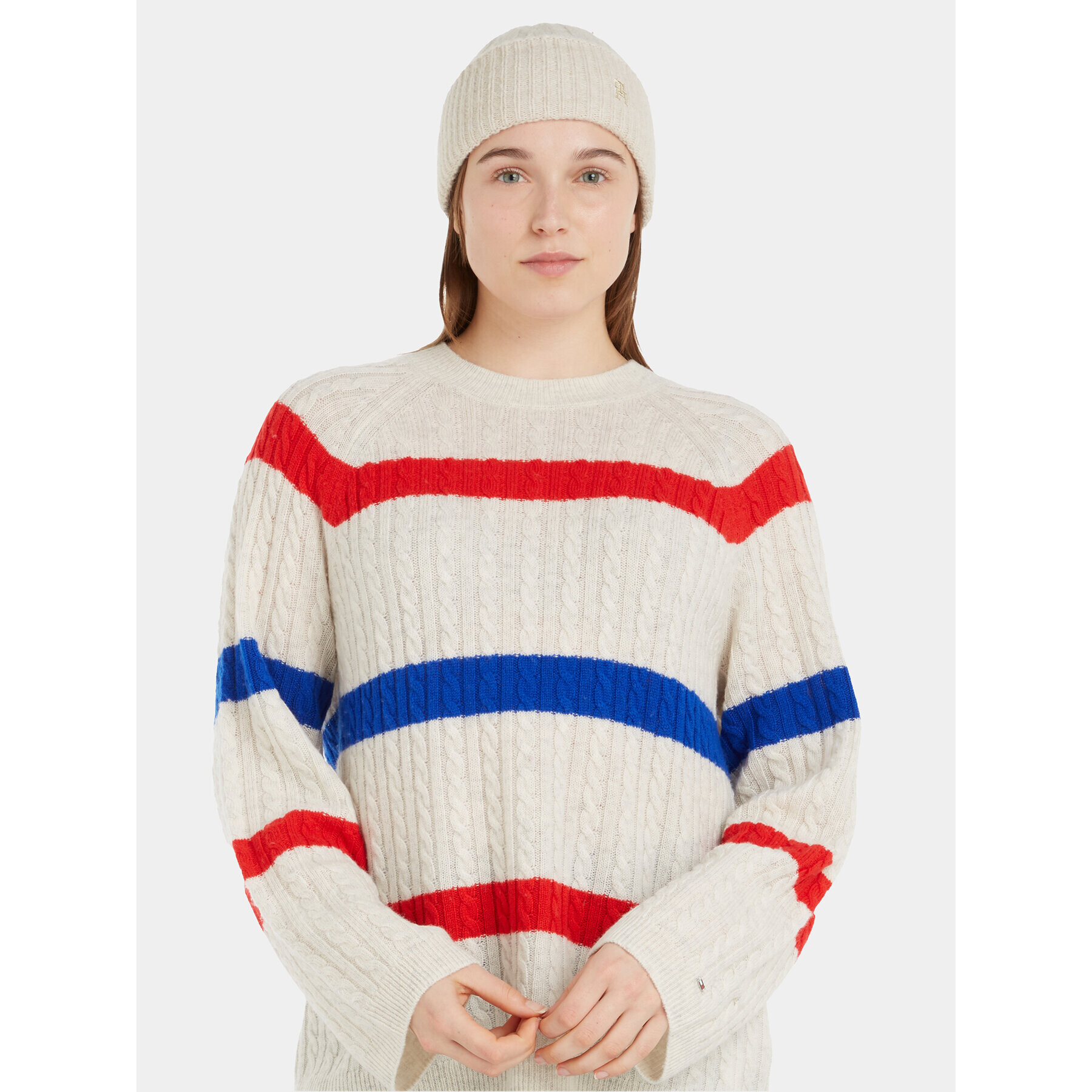 Tommy Hilfiger Čiapka Th Timeless Beanie AW0AW15307 Béžová - Pepit.sk