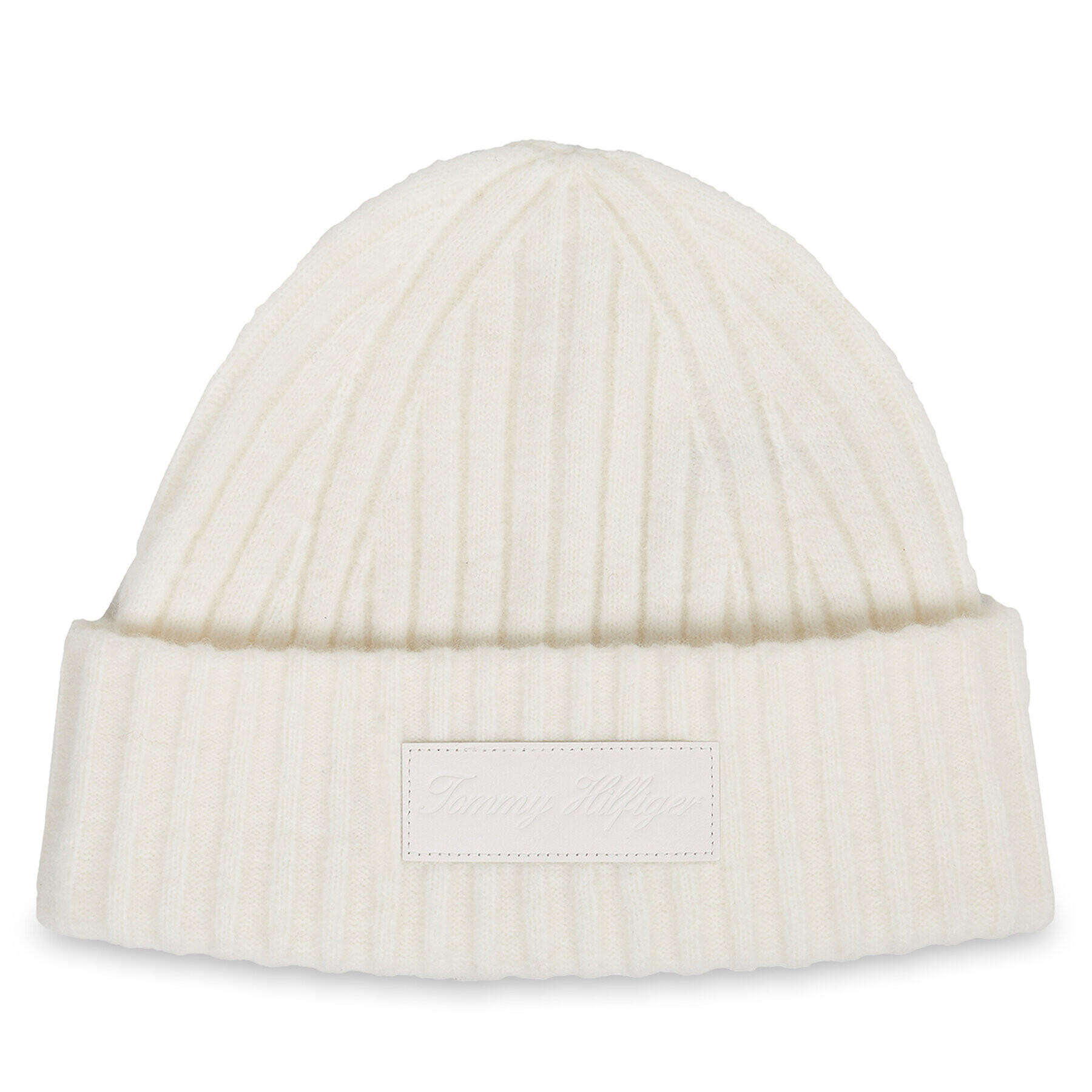 Tommy Hilfiger Čiapka Tommy Twist Beanie AW0AW15325 Biela - Pepit.sk