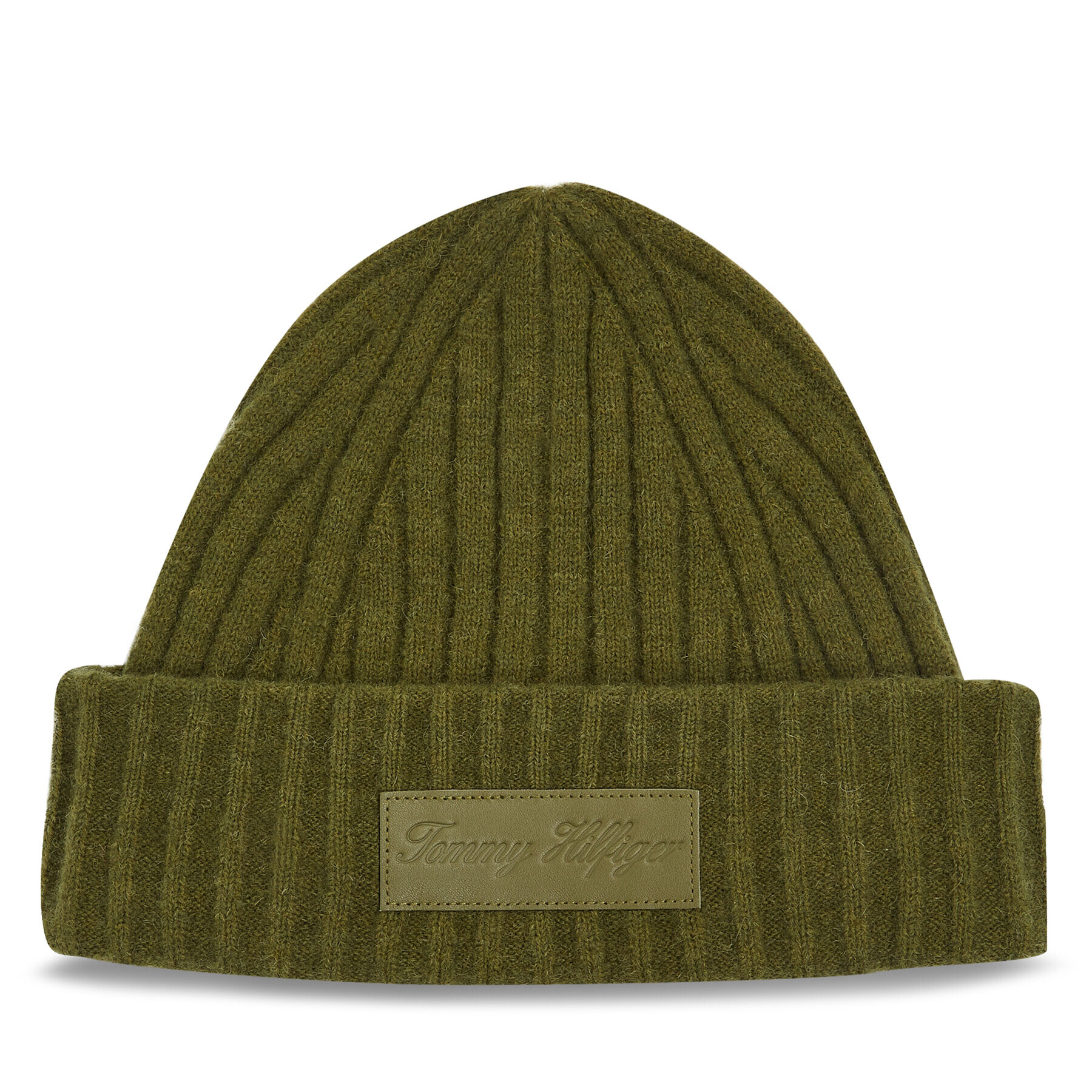 Tommy Hilfiger Čiapka Tommy Twist Beanie AW0AW15325 Zelená - Pepit.sk