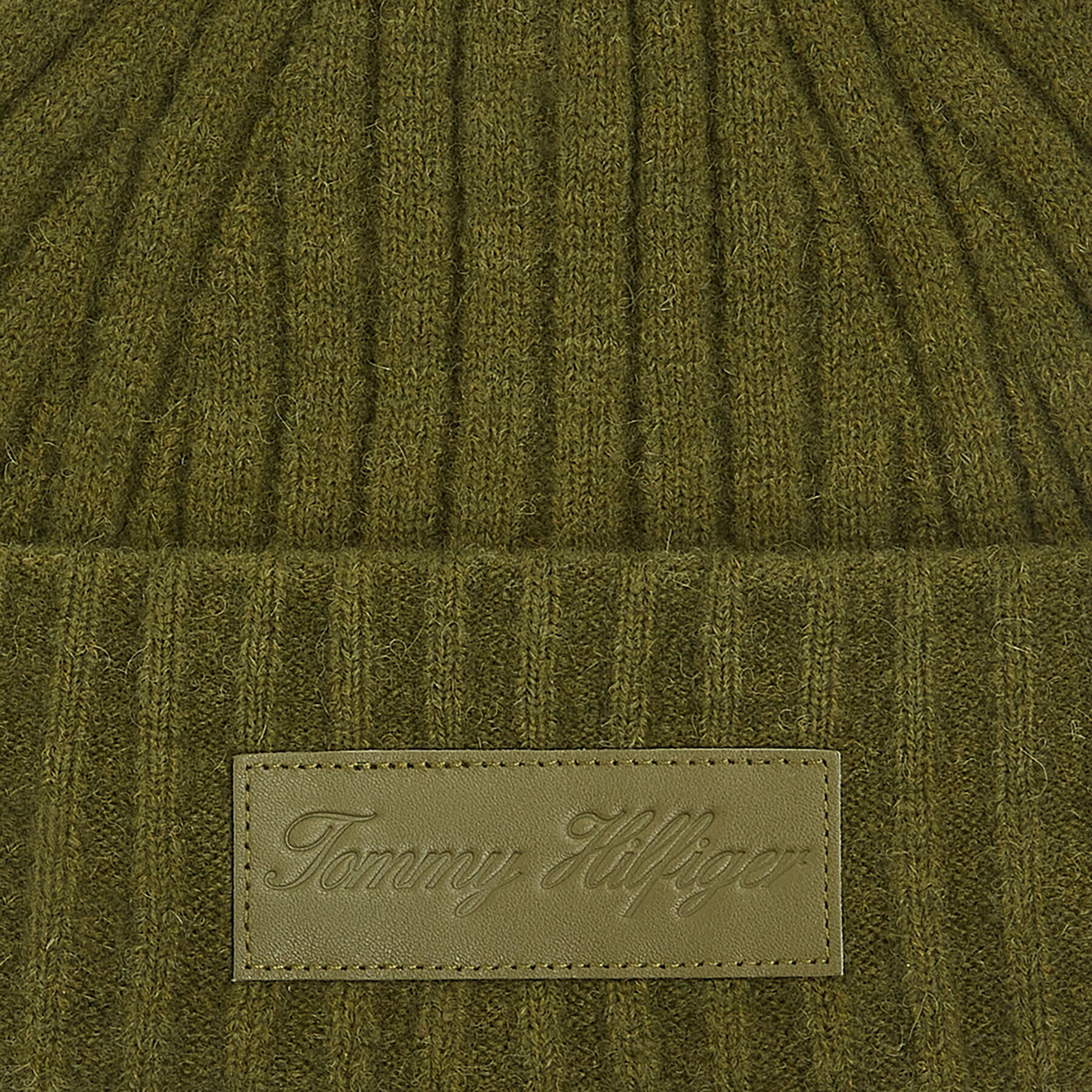 Tommy Hilfiger Čiapka Tommy Twist Beanie AW0AW15325 Zelená - Pepit.sk