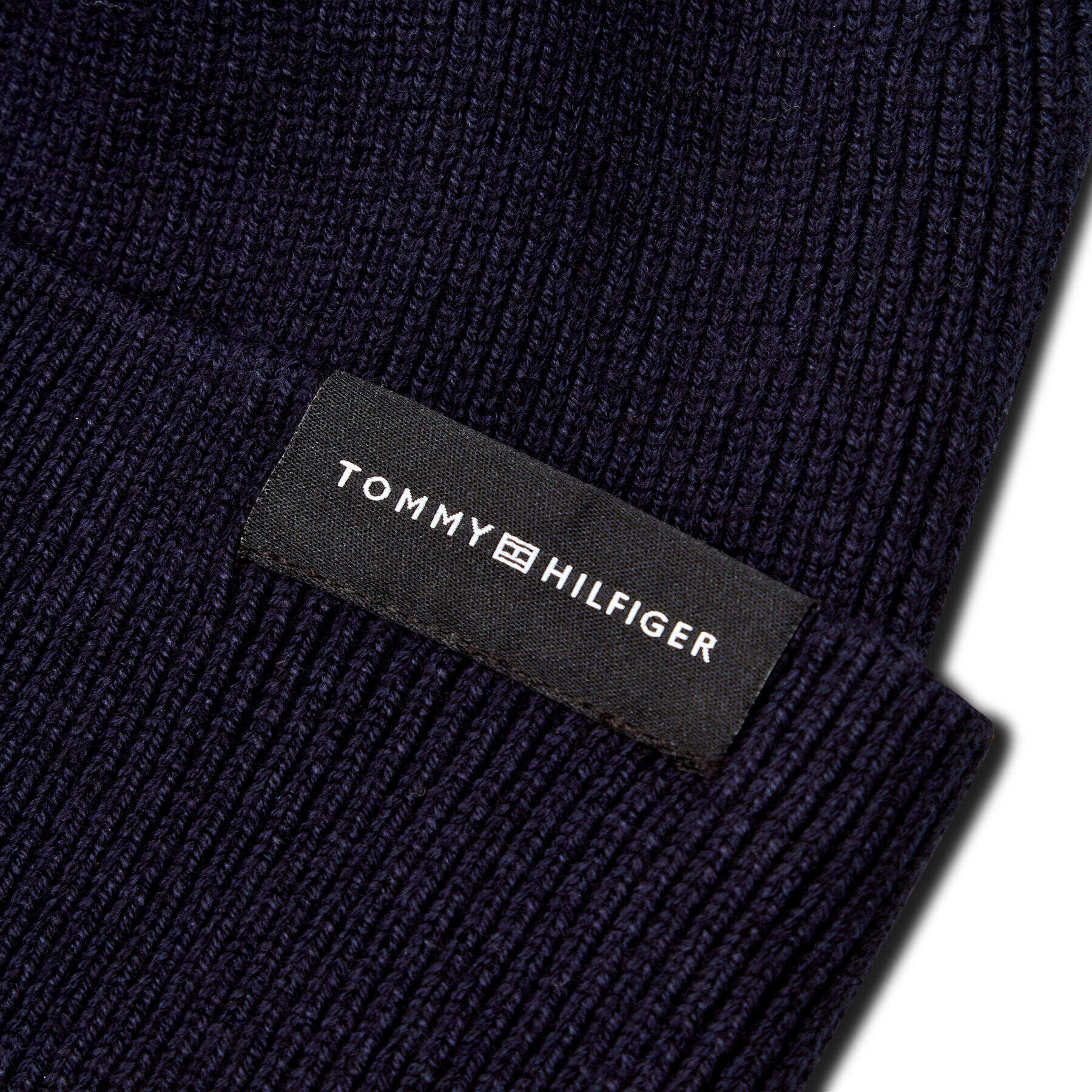 Tommy Hilfiger Čiapka Uptown Wool AM0AM06578 Tmavomodrá - Pepit.sk