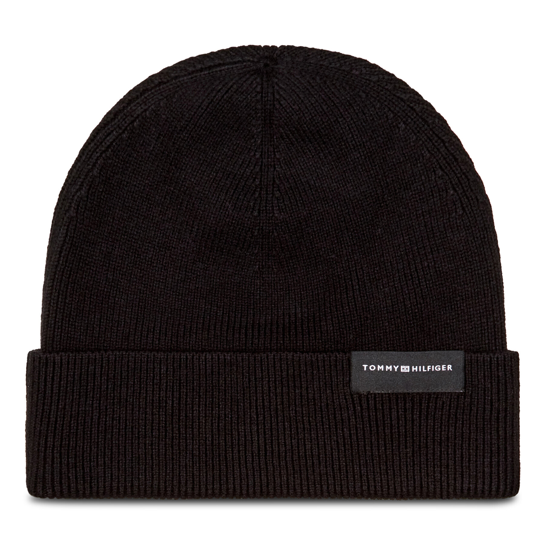 Tommy Hilfiger Čiapka Uptown Wool Beanie AM0AM06578 Čierna - Pepit.sk