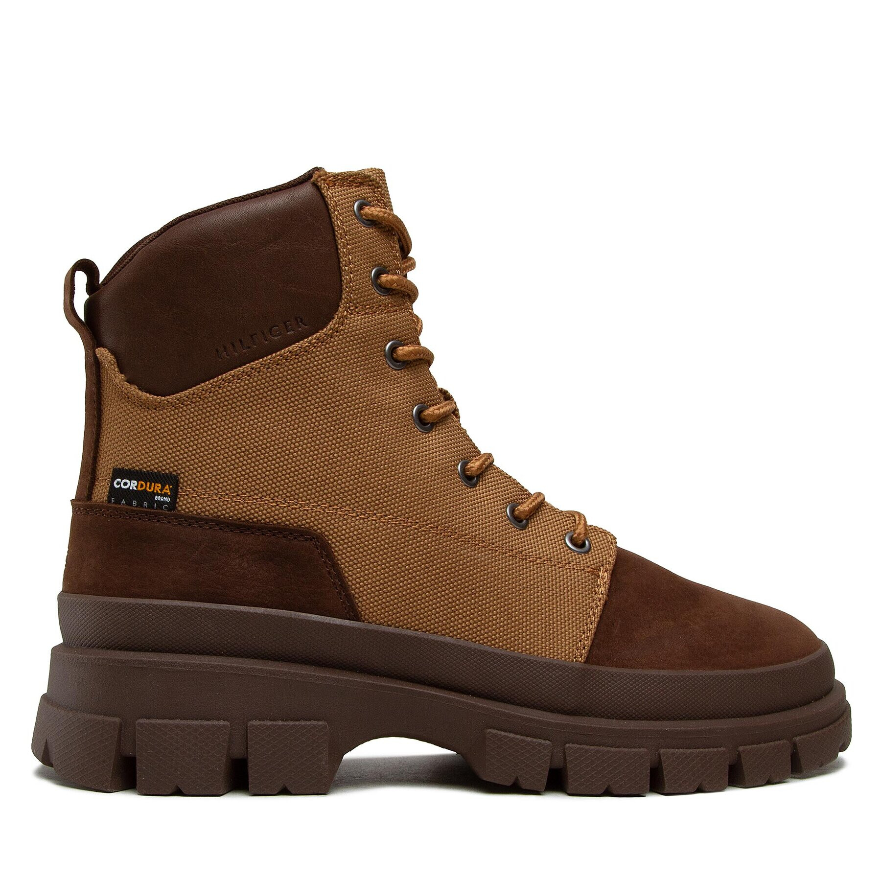 Tommy Hilfiger Čižmy Cordura Lace Boot FM0FM04189 Hnedá - Pepit.sk