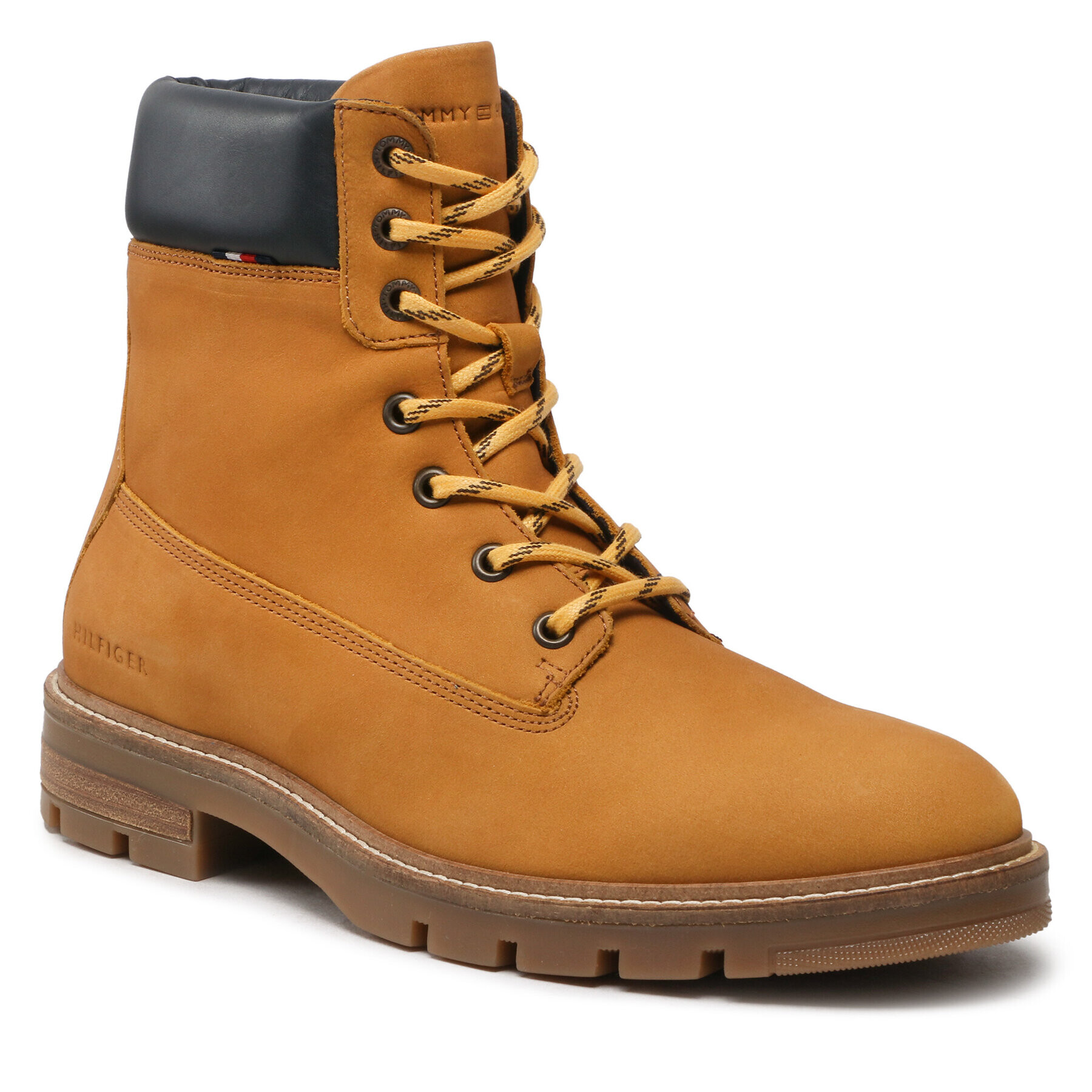 Tommy Hilfiger Čižmy Padded Nubuck Boot FM0FM04205 Hnedá - Pepit.sk