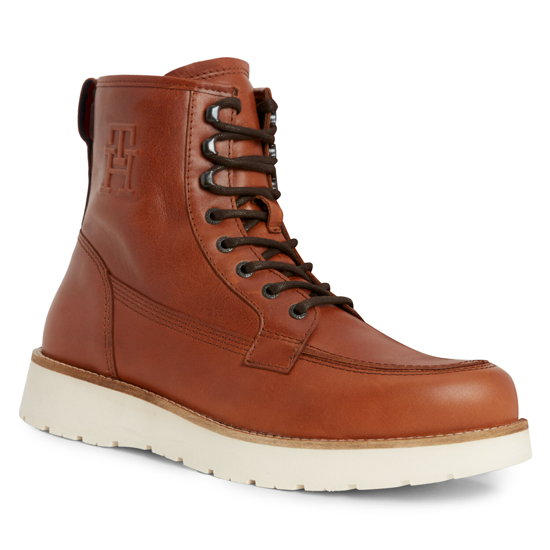 Tommy Hilfiger Čižmy Th American Warm Leather Boot FM0FM04668 Hnedá - Pepit.sk