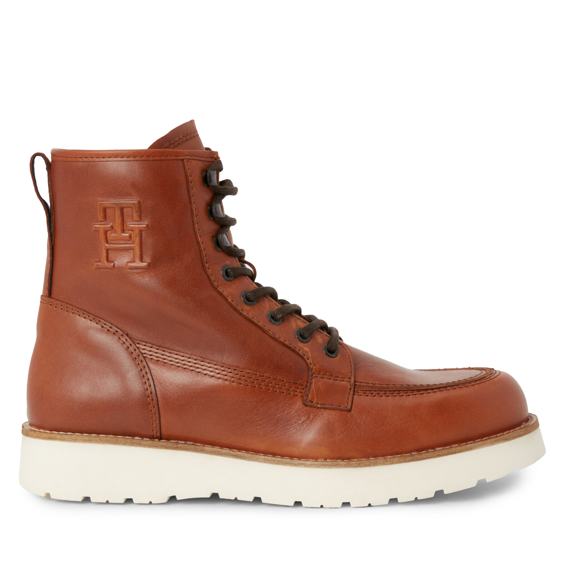 Tommy Hilfiger Čižmy Th American Warm Leather Boot FM0FM04668 Hnedá - Pepit.sk