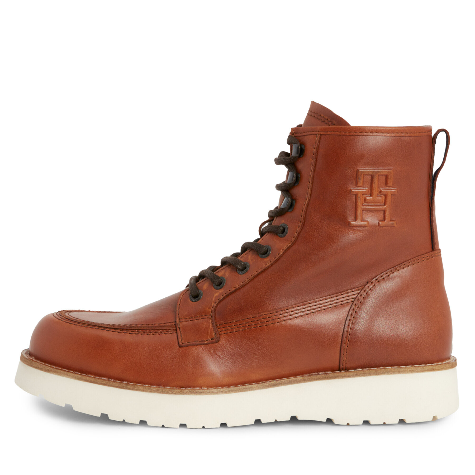 Tommy Hilfiger Čižmy Th American Warm Leather Boot FM0FM04668 Hnedá - Pepit.sk