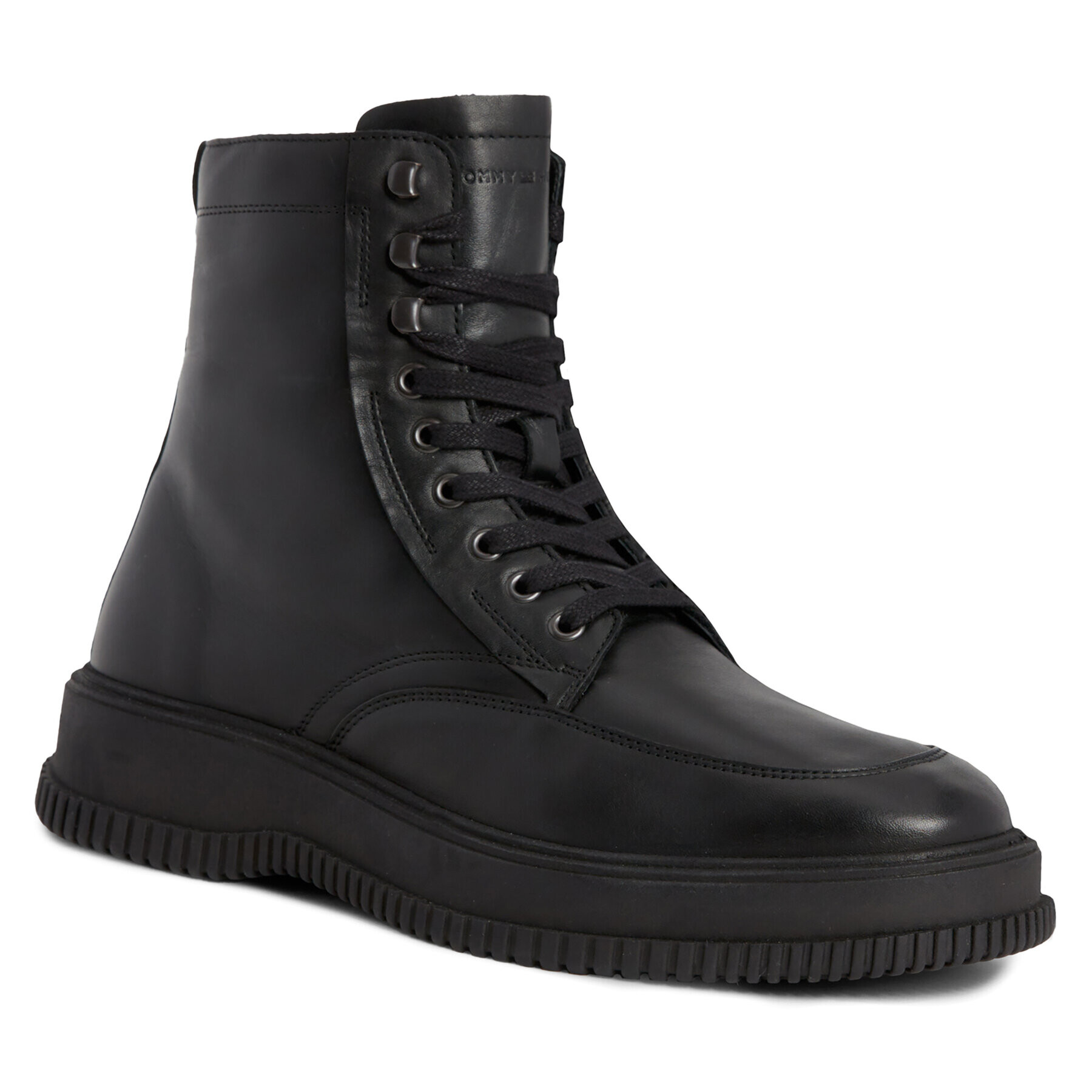 Tommy Hilfiger Čižmy Th Everyday Class Termo Lth Boot FM0FM04658 Čierna - Pepit.sk