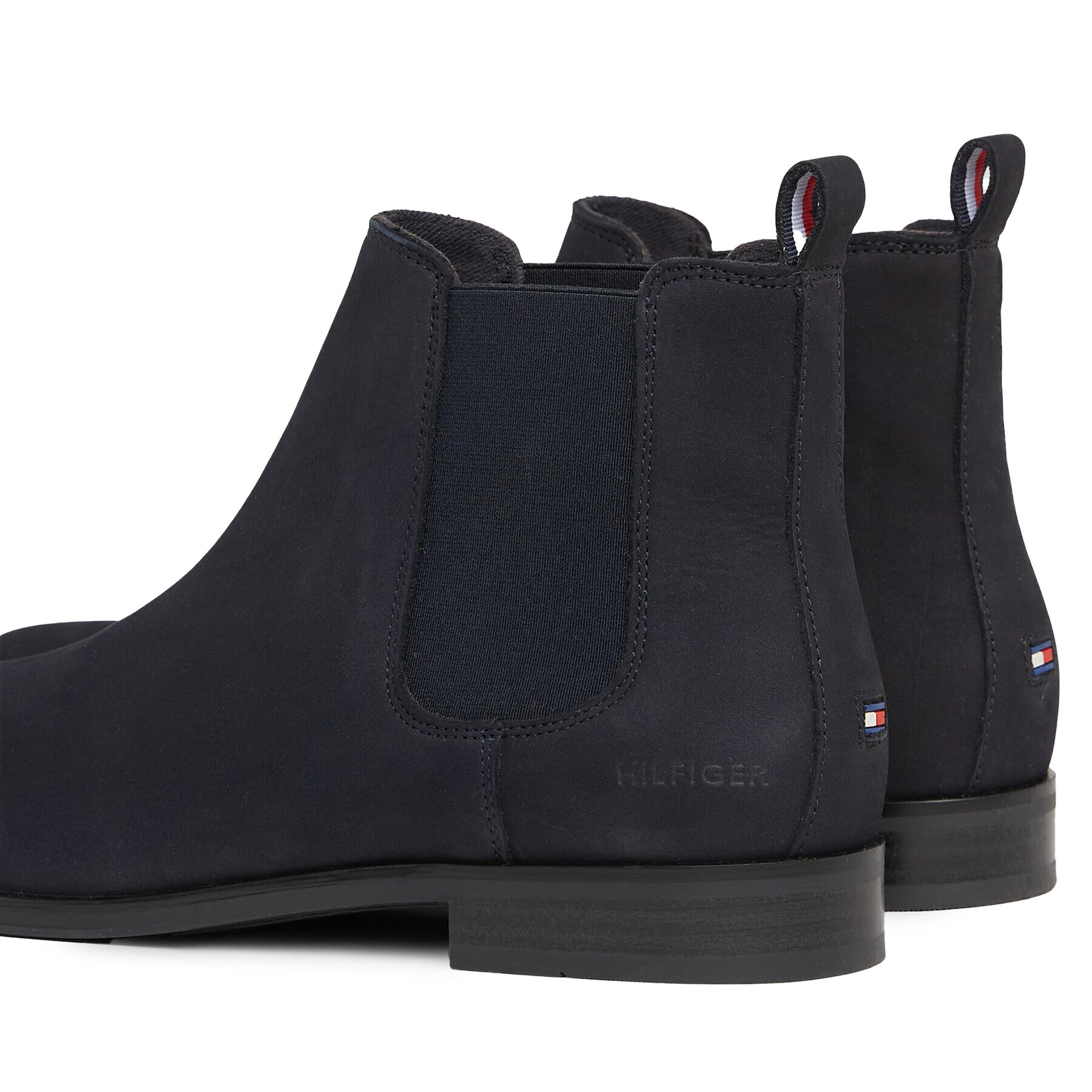 Tommy Hilfiger Členková obuv s elastickým prvkom Casual Hilfiger Nubuck Chelsea FM0FM05033 Modrá - Pepit.sk